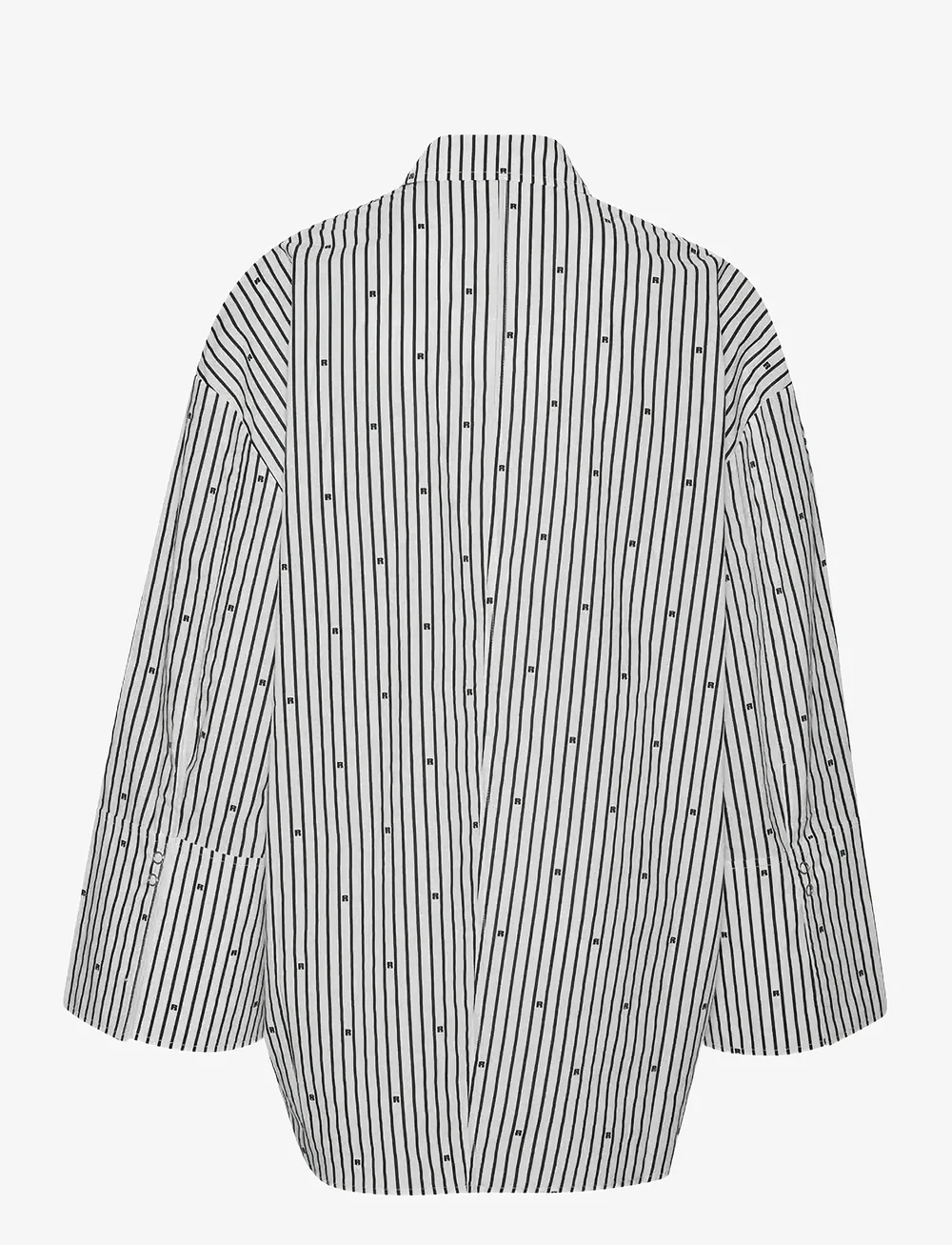 ROTATE Birger Christensen - POPLIN OVERSIZED SHIRT - jeansskjortor - 1000 black comb. - 2