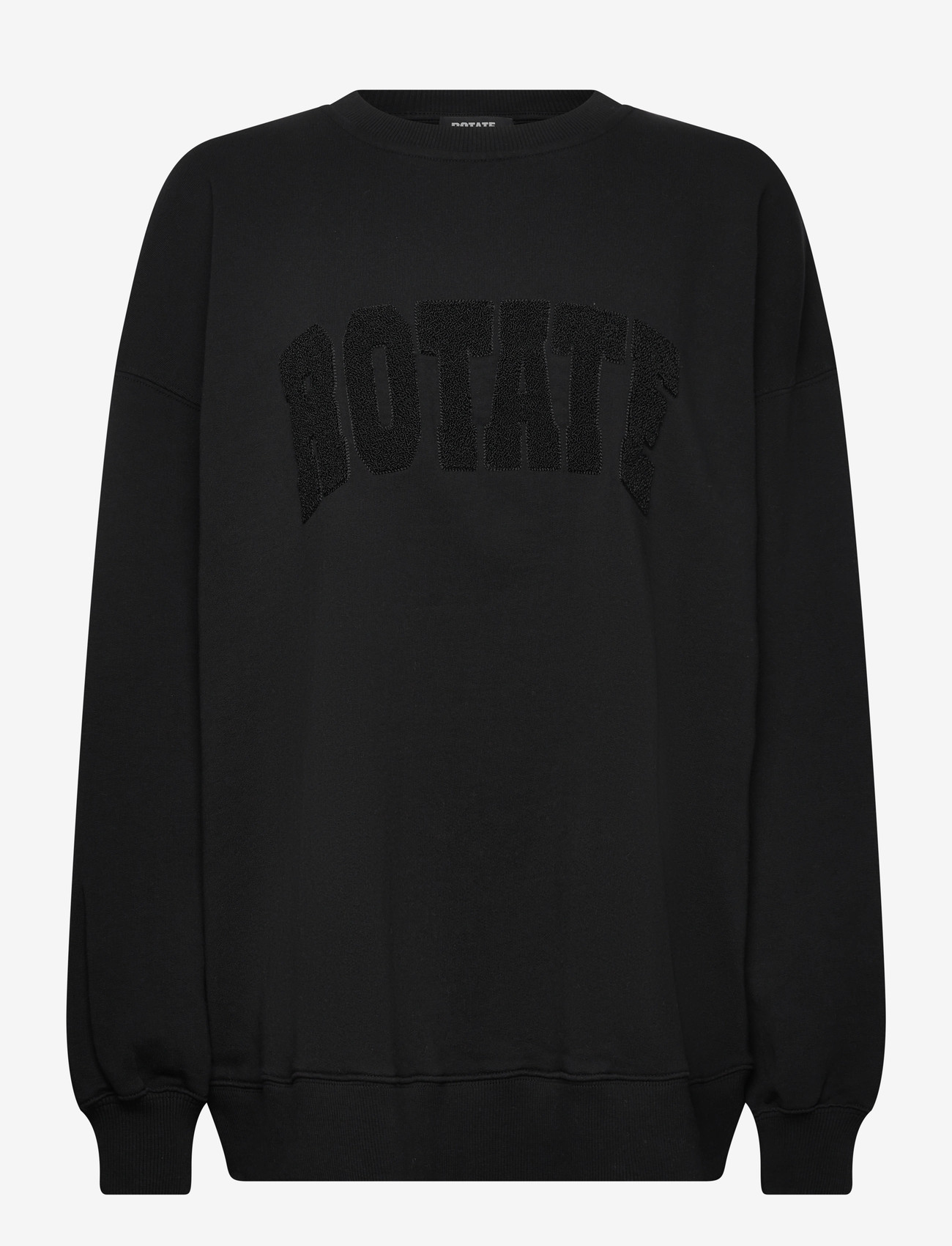 ROTATE Birger Christensen - Heavy Sweat Crewneck - sweatshirts & hoodies - black - 0