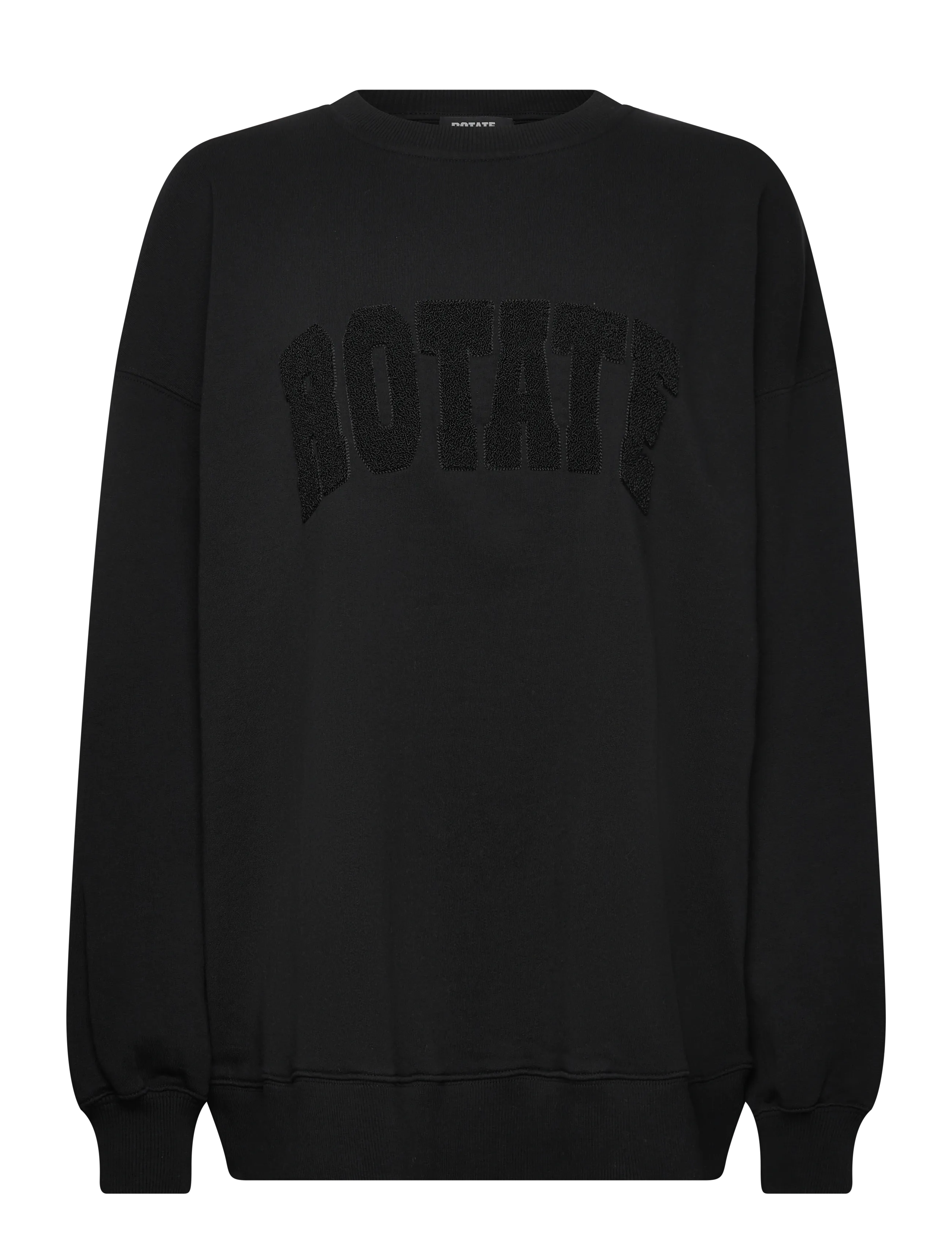 ROTATE Birger Christensen Heavy Sweat Crewneck - Sweatshirts - BLACK / black