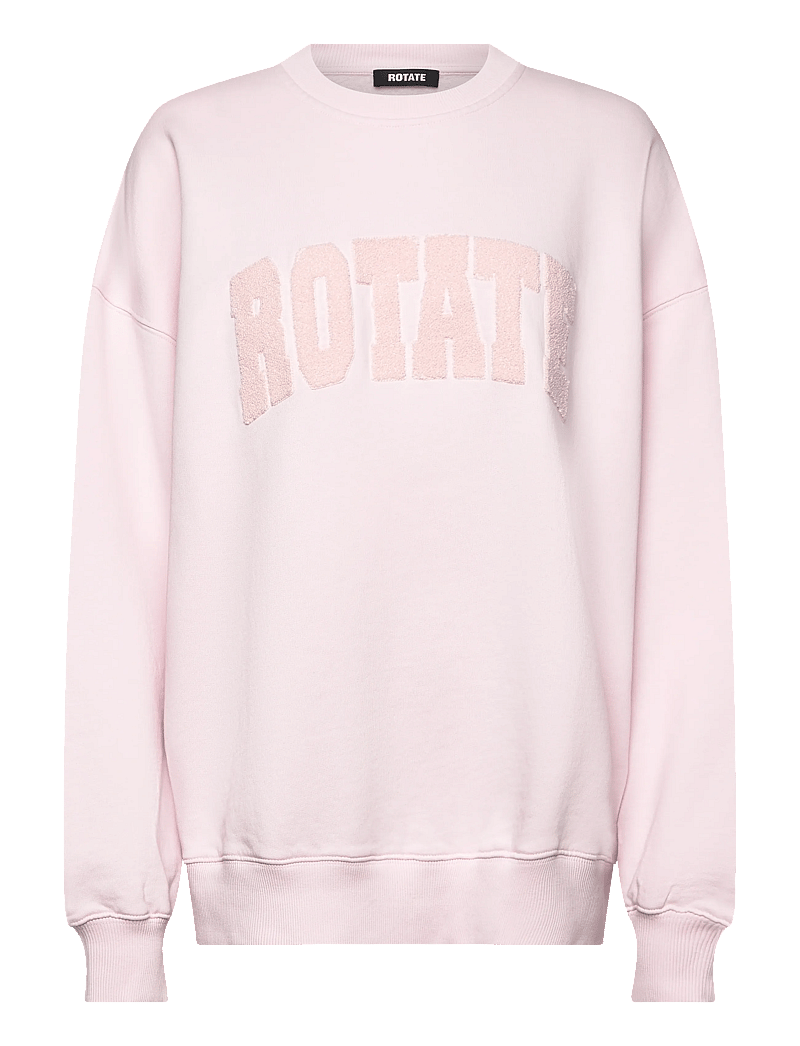 ROTATE Birger Christensen - Heavy Sweat Crewneck - sweatshirts & hoodies - orchid ice - 1