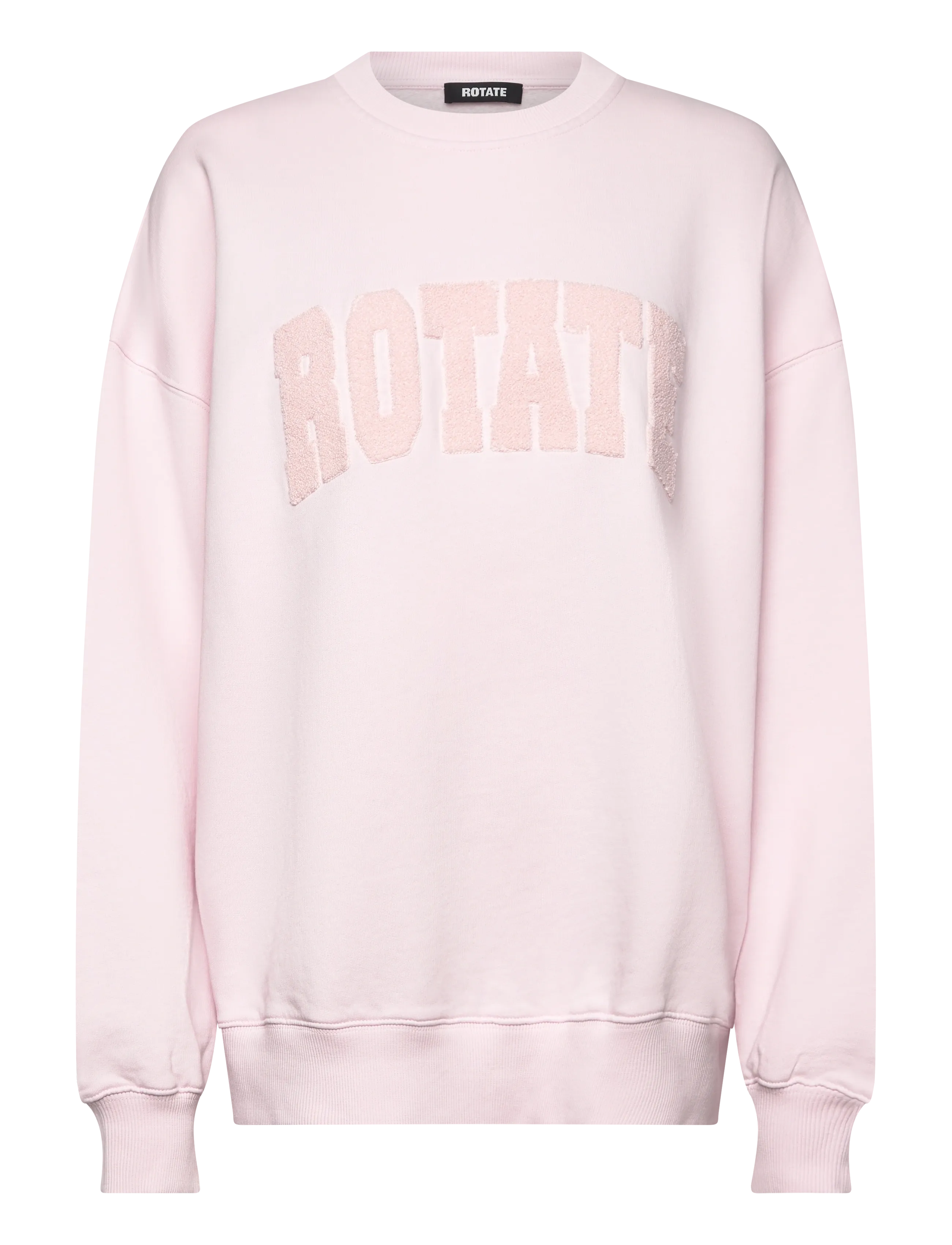 ROTATE Birger Christensen Heavy Sweat Crewneck - Sweatshirts - ORCHID ICE / pink/rose