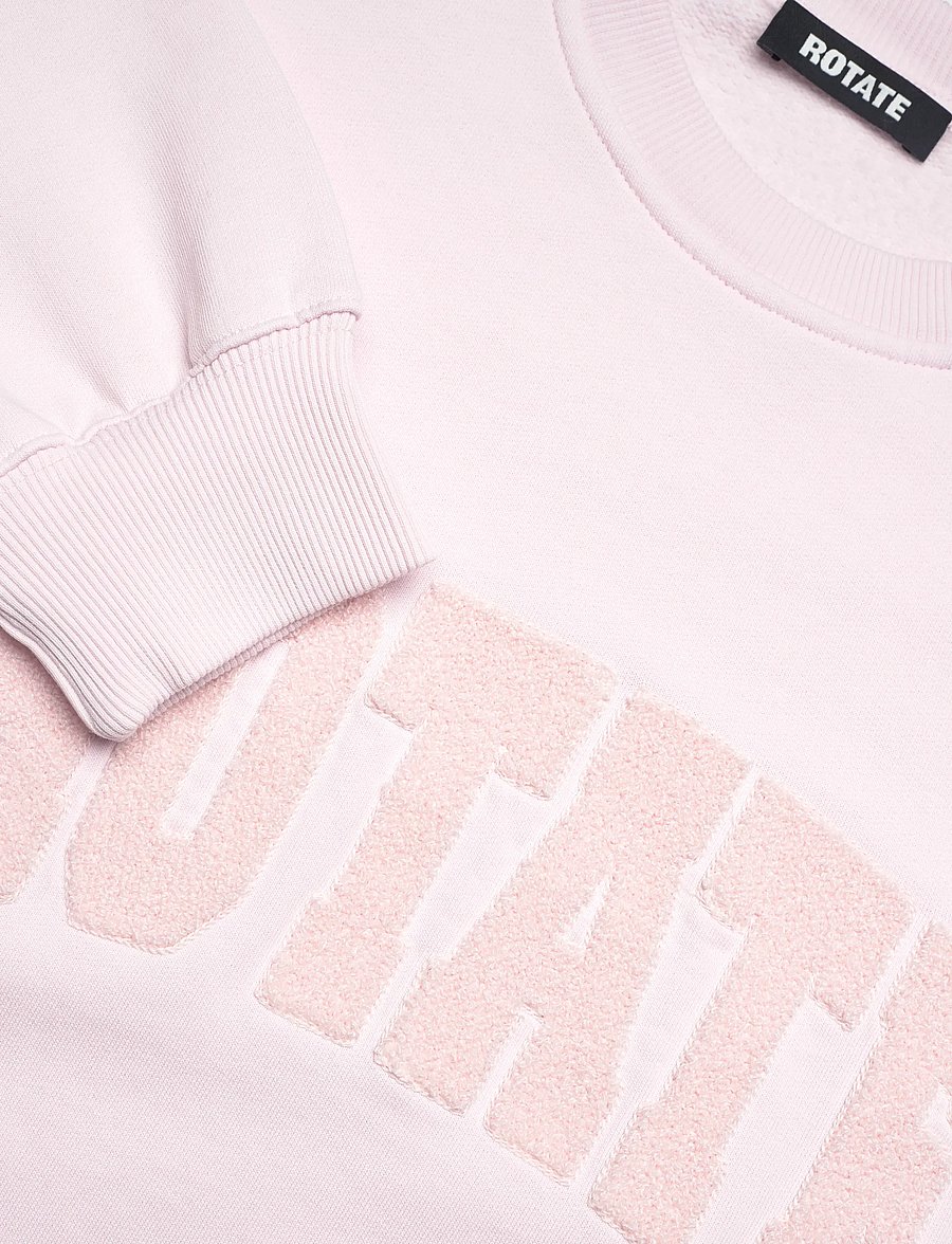 ROTATE Birger Christensen - Heavy Sweat Crewneck - sweatshirts & hoodies - orchid ice - 5