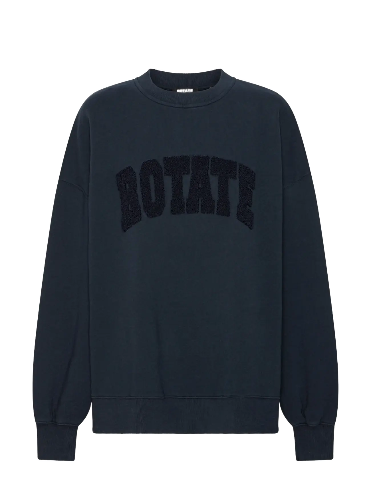 ROTATE Birger Christensen Heavy Sweat Crewneck - Rõivad - SKY CAPTAIN (DARK BLUE) / navy