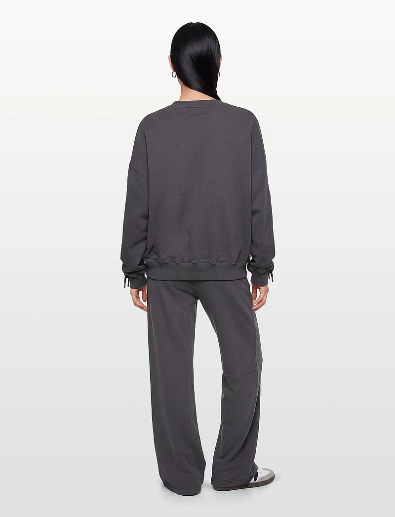 ROTATE Birger Christensen - LACING CREWNECK - sweatshirts & hoodies - gray pinstripe - 4