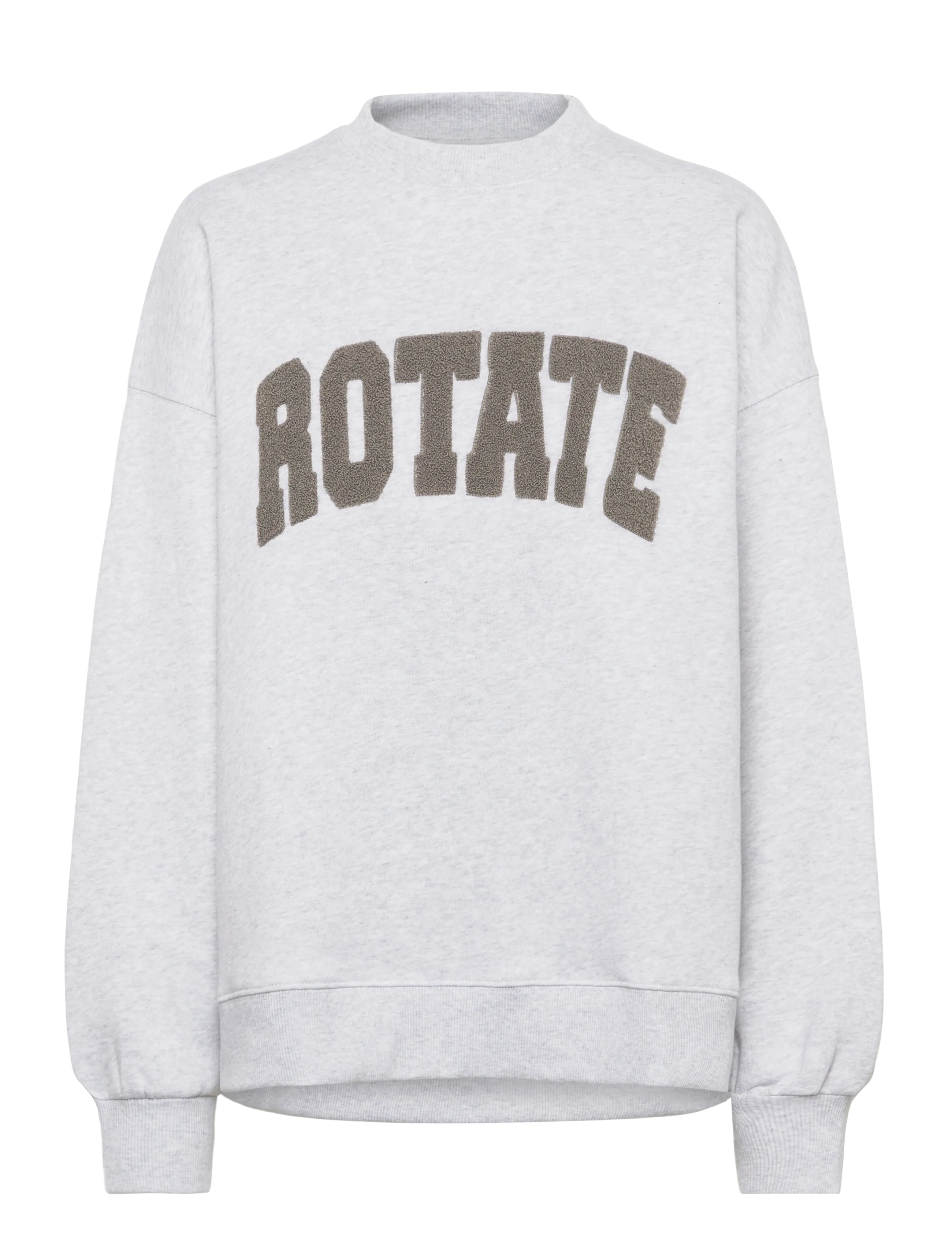 ROTATE Birger Christensen HEAVY SWEAT CREWNECK - Kleidung - LIGHT GREY MELANGE / grey