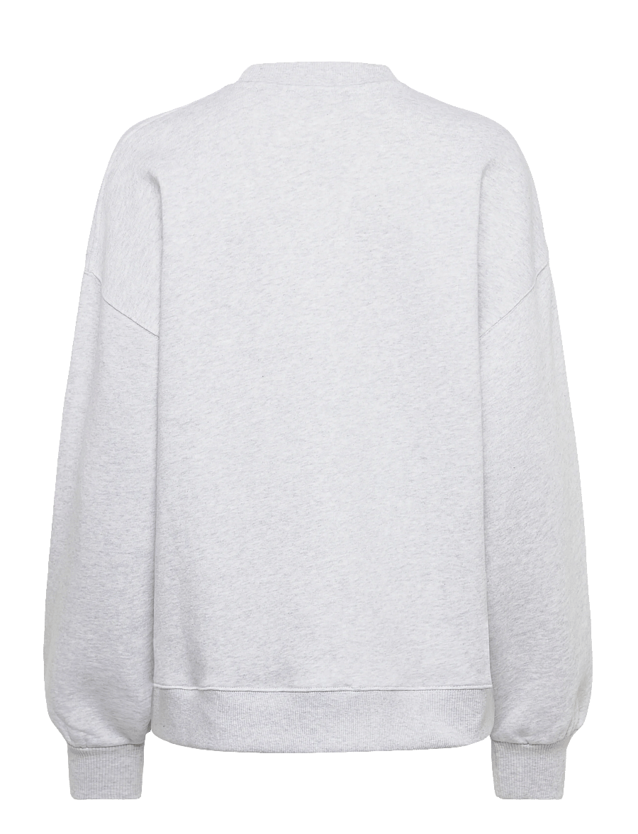 ROTATE Birger Christensen - HEAVY SWEAT CREWNECK - light grey melange - 1