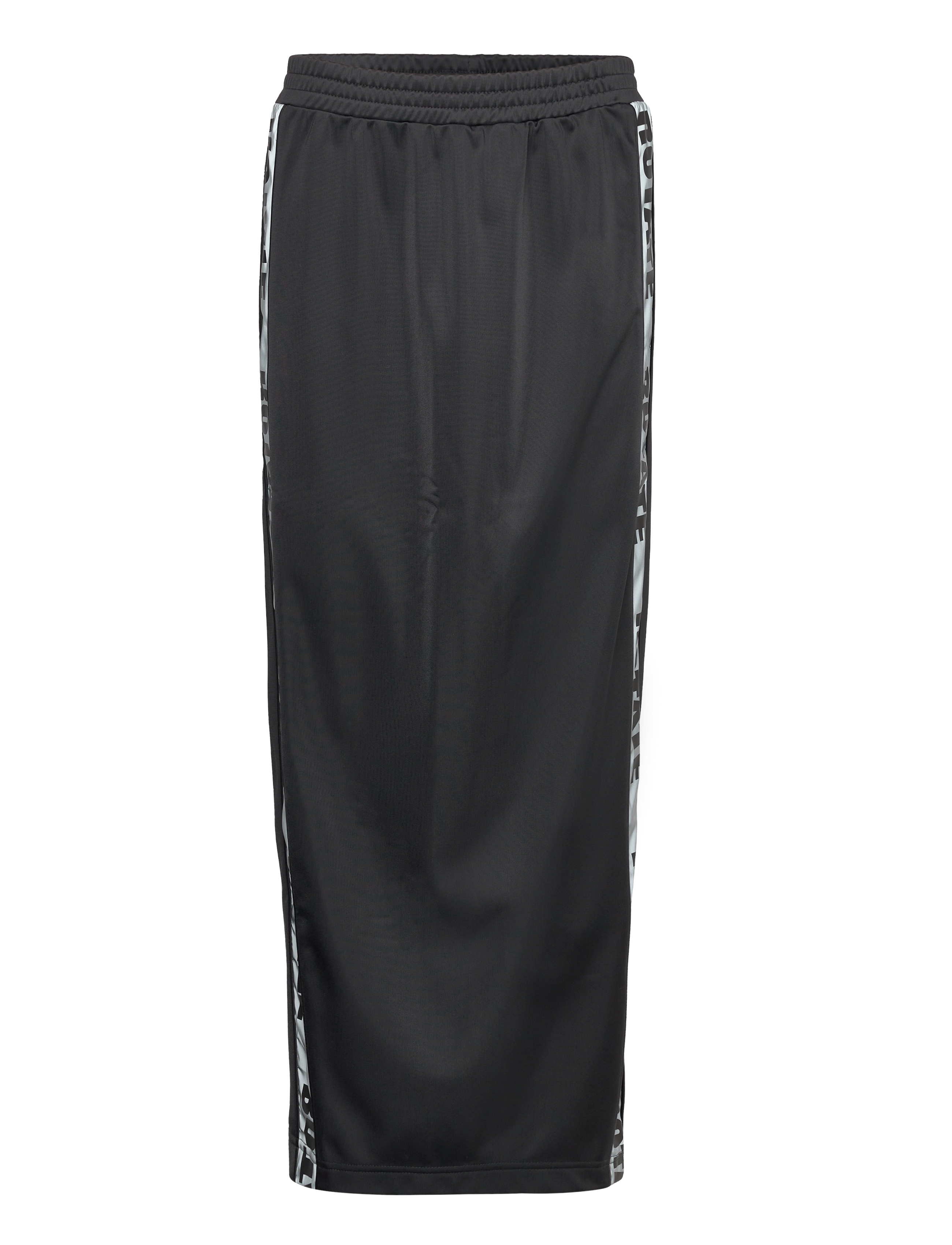 ROTATE Birger Christensen Maxi Straight Slit Skirt - ROTATE Birger Christensen - BLACK / black