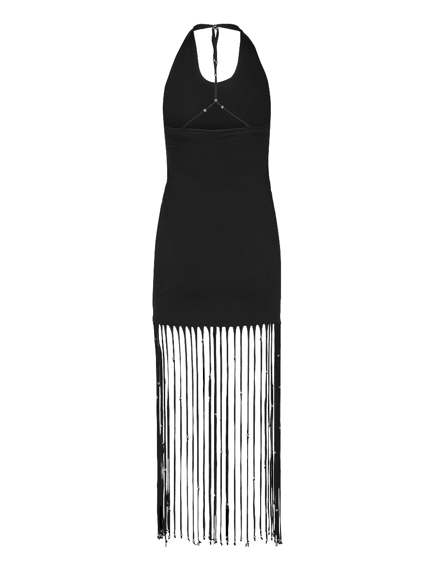 ROTATE Birger Christensen - Light Jersey Maxi Dress - sommarklänningar - black - 1