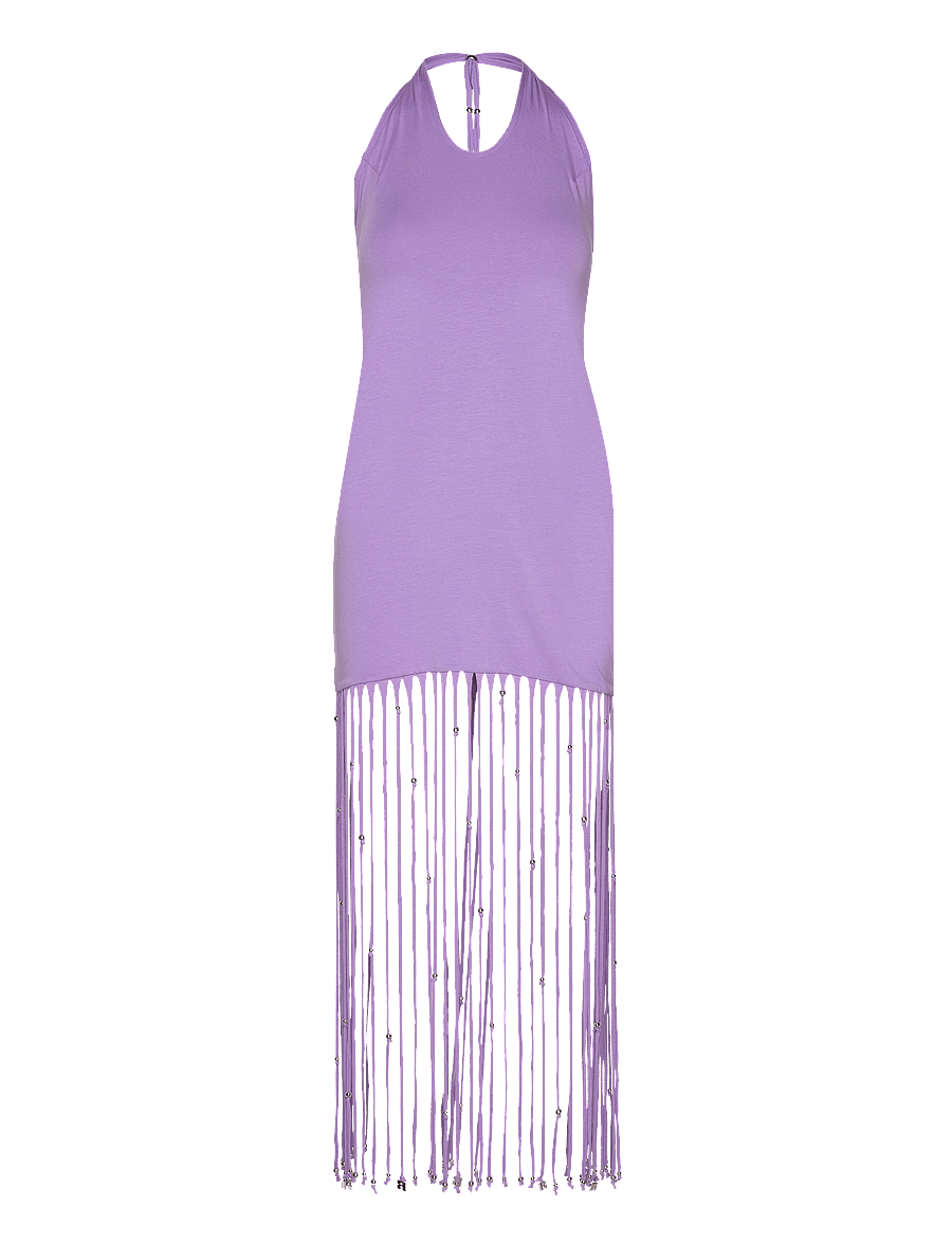 ROTATE Birger Christensen - Light Jersey Maxi Dress - t-shirtklänningar - fairy wren purple - 0
