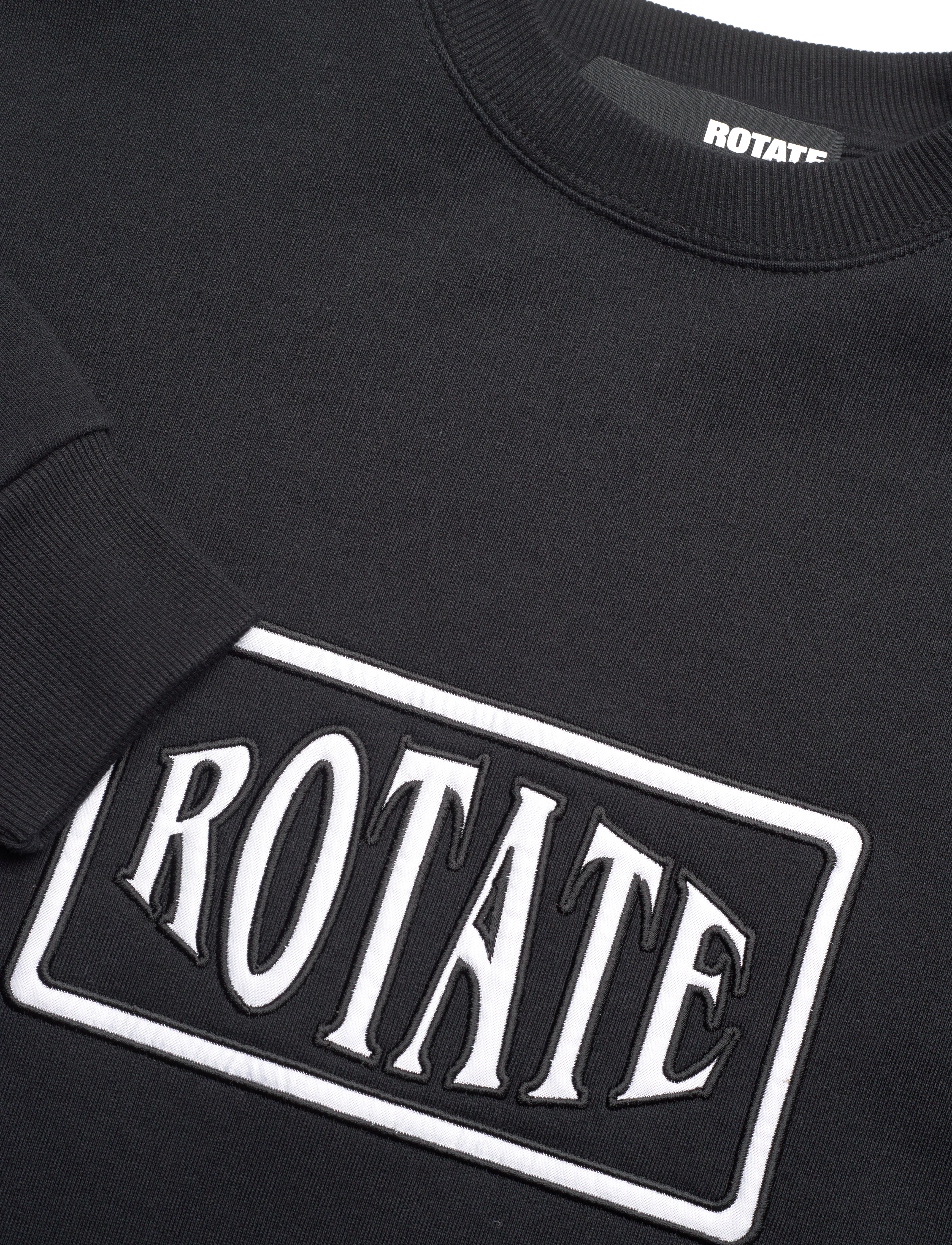 ROTATE Birger Christensen - Sweat Crewneck With Logo - black - 2