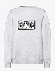 ROTATE Birger Christensen - Sweat Crewneck With Logo - sweatshirts en hoodies - light grey melange - 0