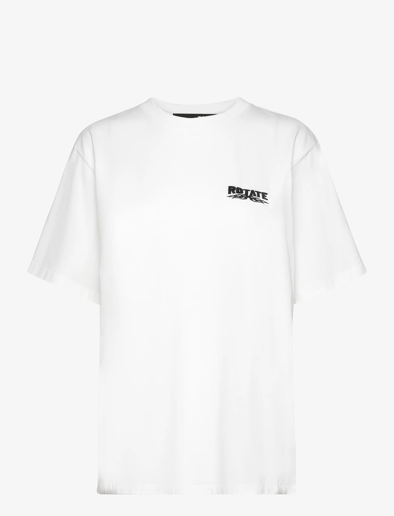 ROTATE Birger Christensen - Enzyme T-Shirt W. Logo - t-shirt & tops - bright white - 0
