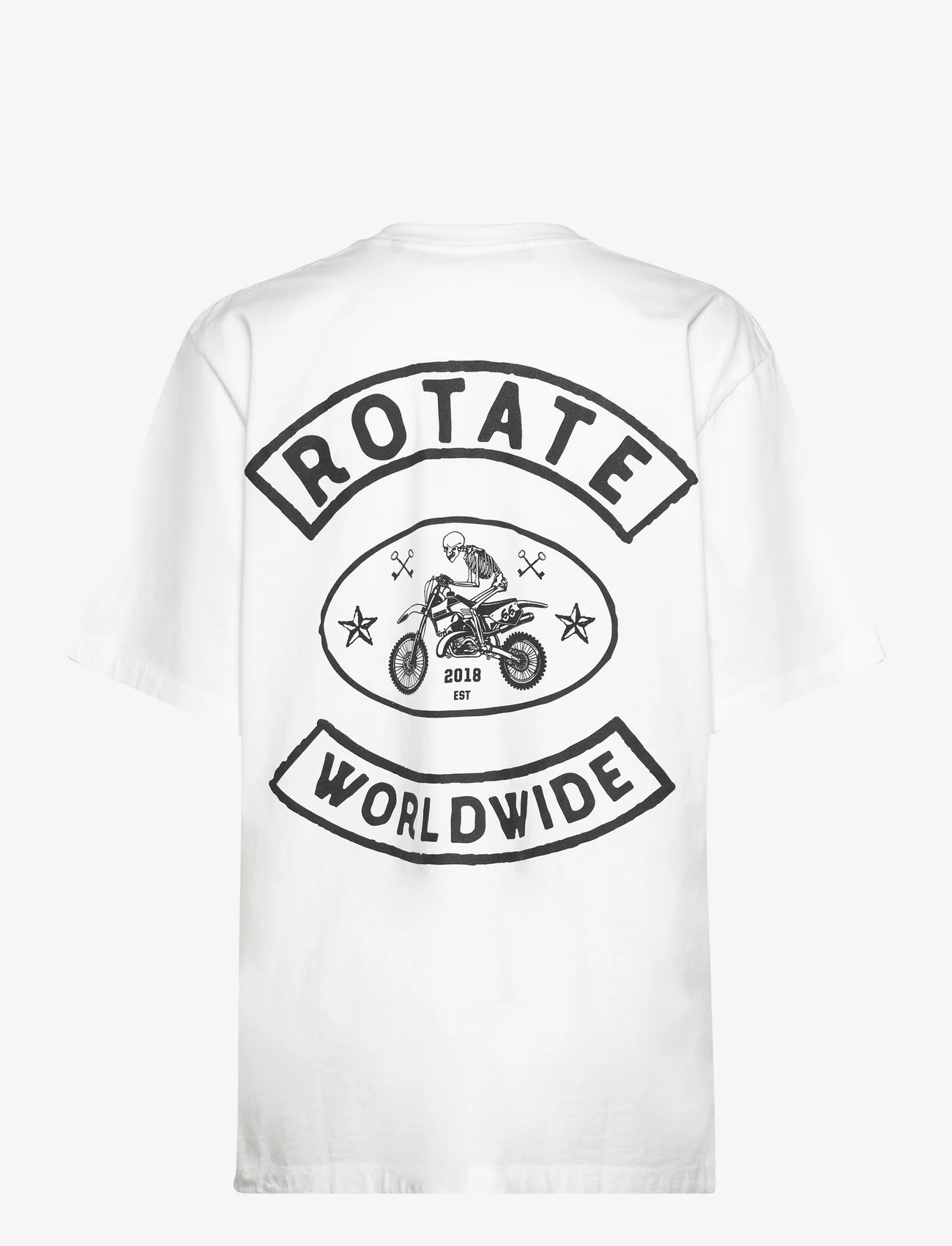 ROTATE Birger Christensen - Enzyme T-Shirt W. Logo - t-shirts & tops - bright white - 1