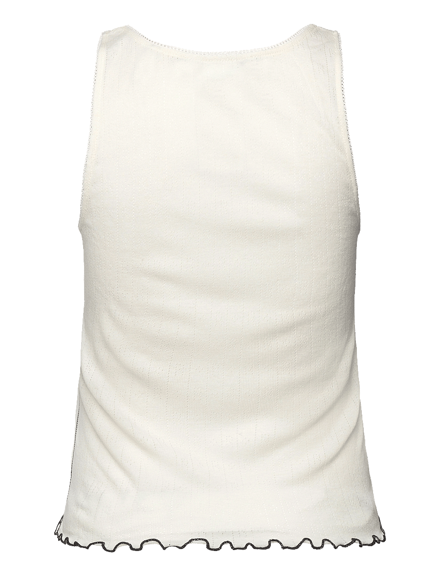 ROTATE Birger Christensen - Pointelle Tank Top - bright white - 1