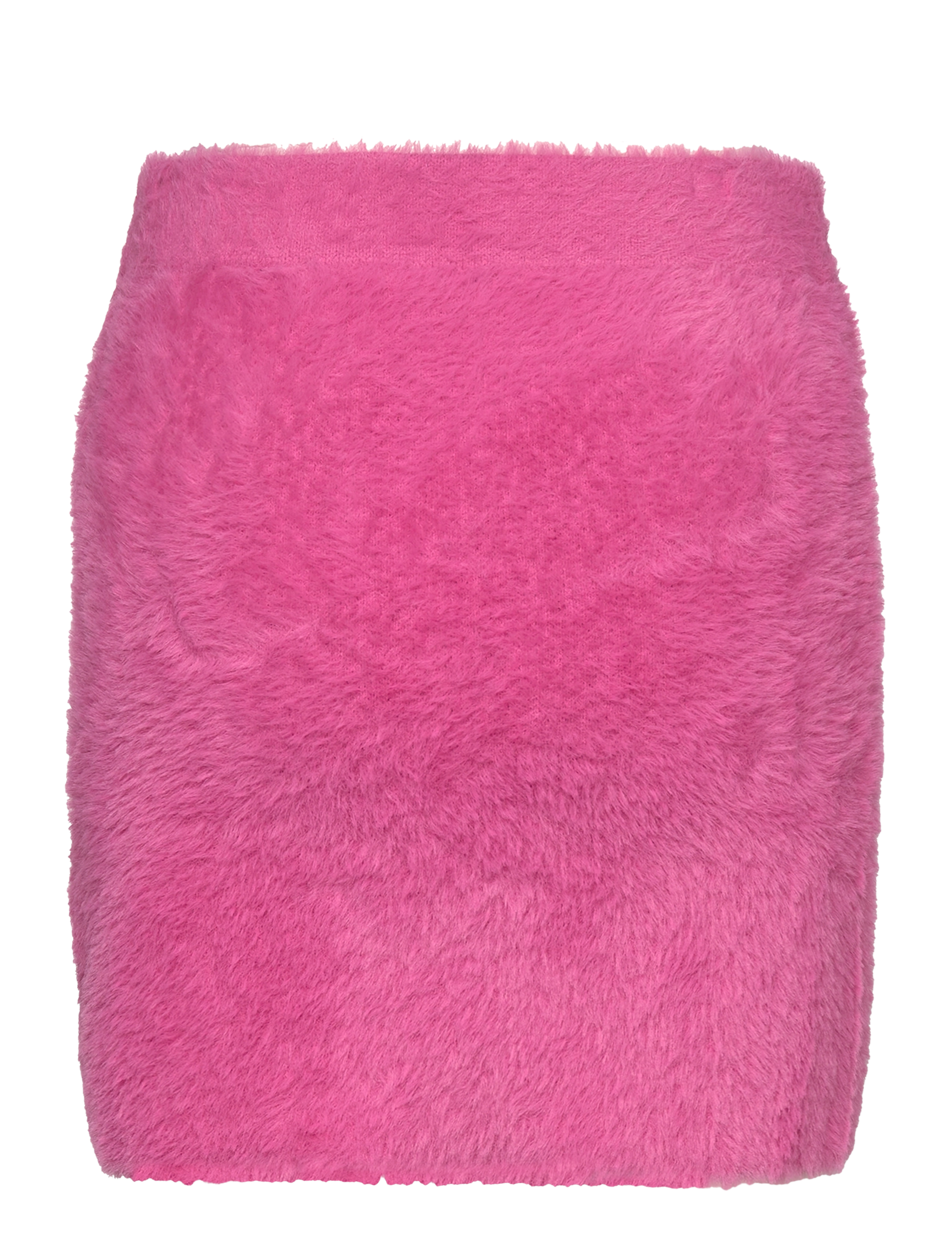 ROTATE Birger Christensen - Printed Fluffy Knit Skirt - korte nederdele - ibis rose - 1