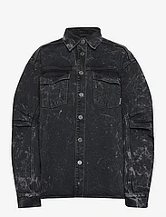 ROTATE Birger Christensen - Washed Twill Shirt - overskjorter - acid washed black - 0