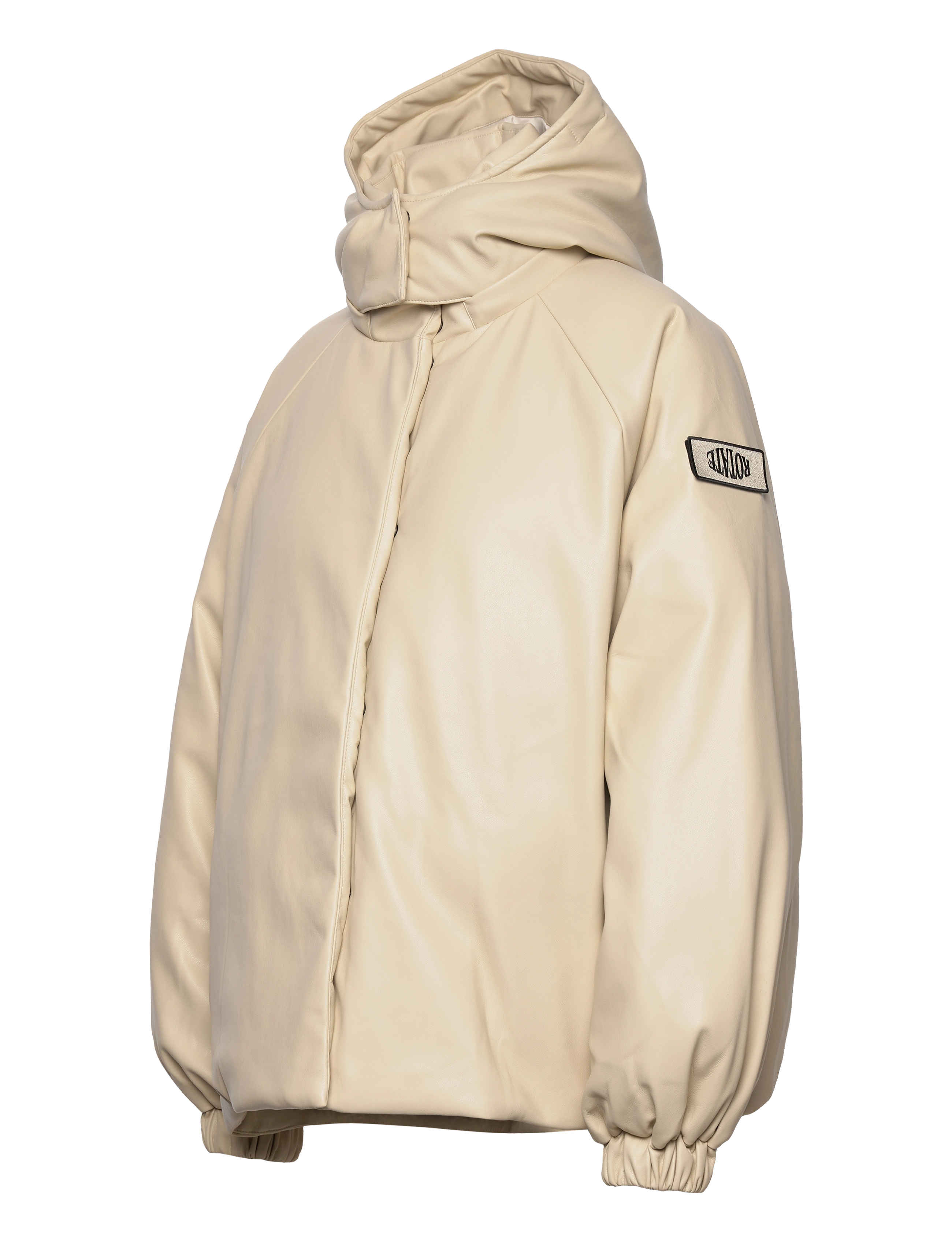 ROTATE Birger Christensen - Cropped Bomber Jacket - light jackets - oyster gray - 2