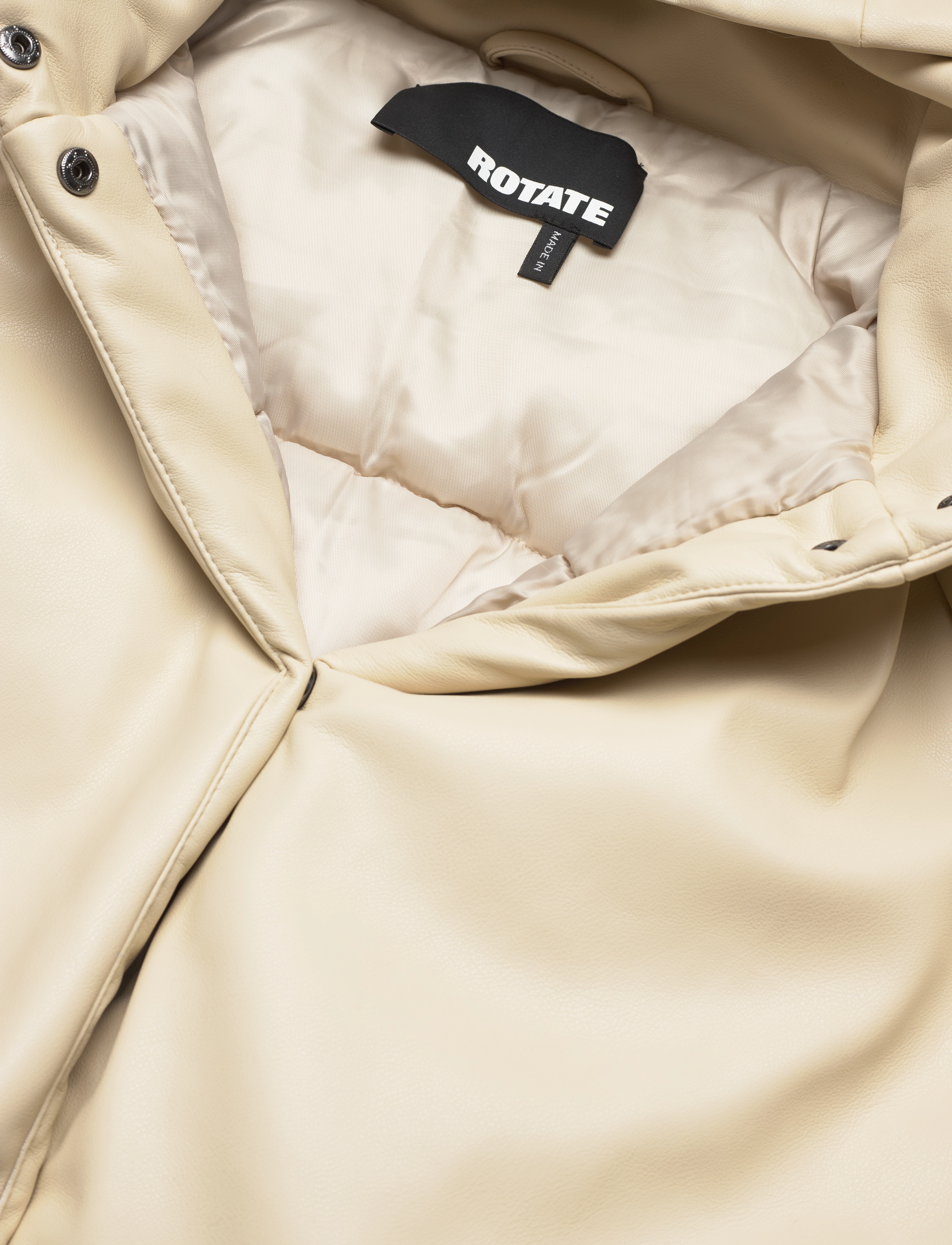 ROTATE Birger Christensen - Cropped Bomber Jacket - light jackets - oyster gray - 3