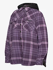 ROTATE Birger Christensen - Flannel Oversized Shirt - nordic style - vintage violet comb. - 4