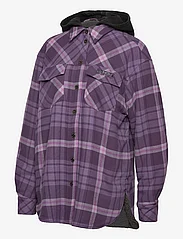 ROTATE Birger Christensen - Flannel Oversized Shirt - nordic style - vintage violet comb. - 5