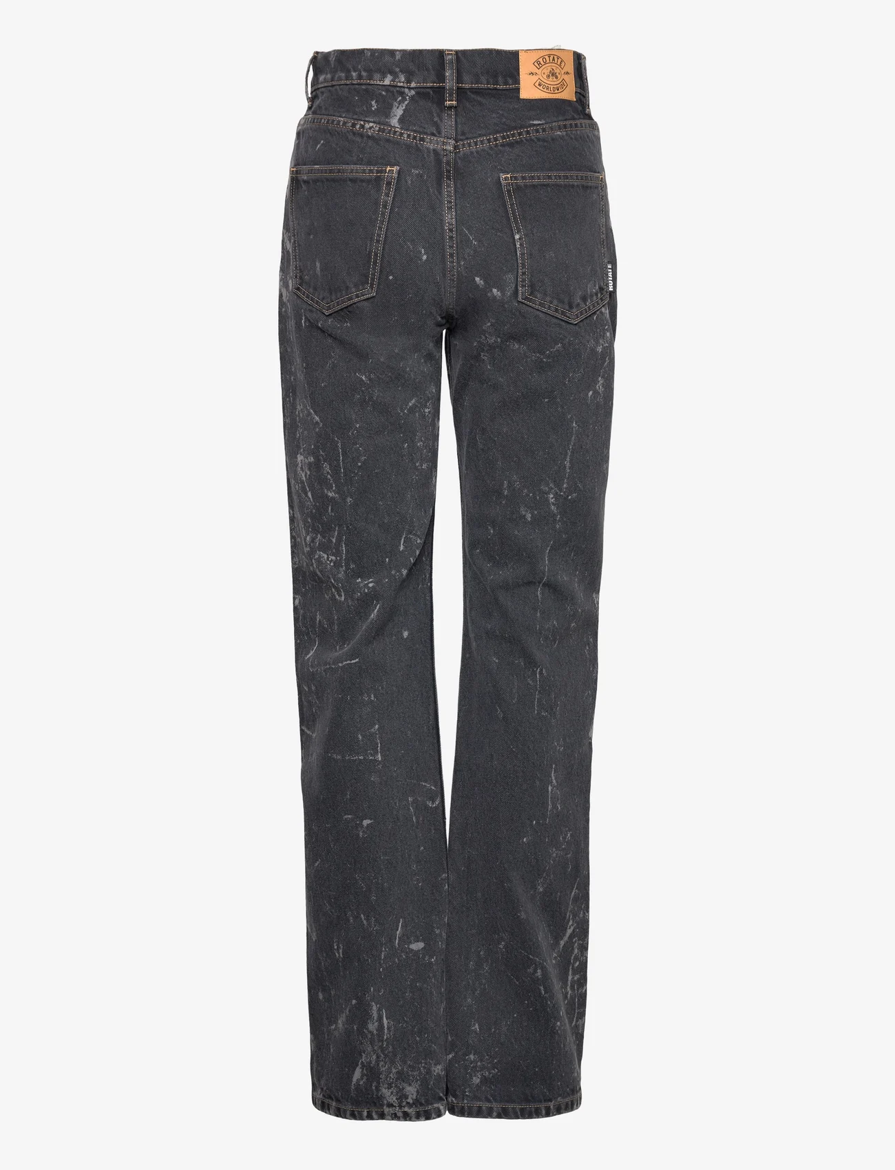 ROTATE Birger Christensen - Washed Twill Jeans - proste dżinsy - acid washed black - 1