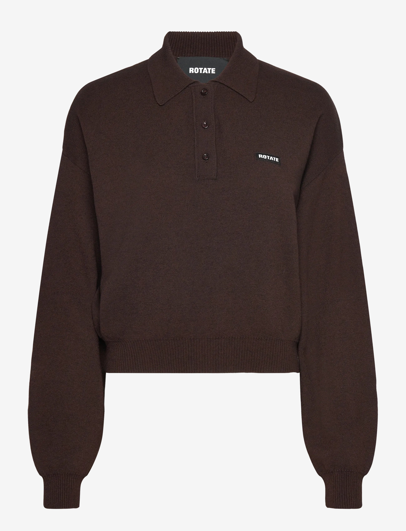 ROTATE Birger Christensen - SLINKY KNIT POLO - pikéer - molÉ - 1