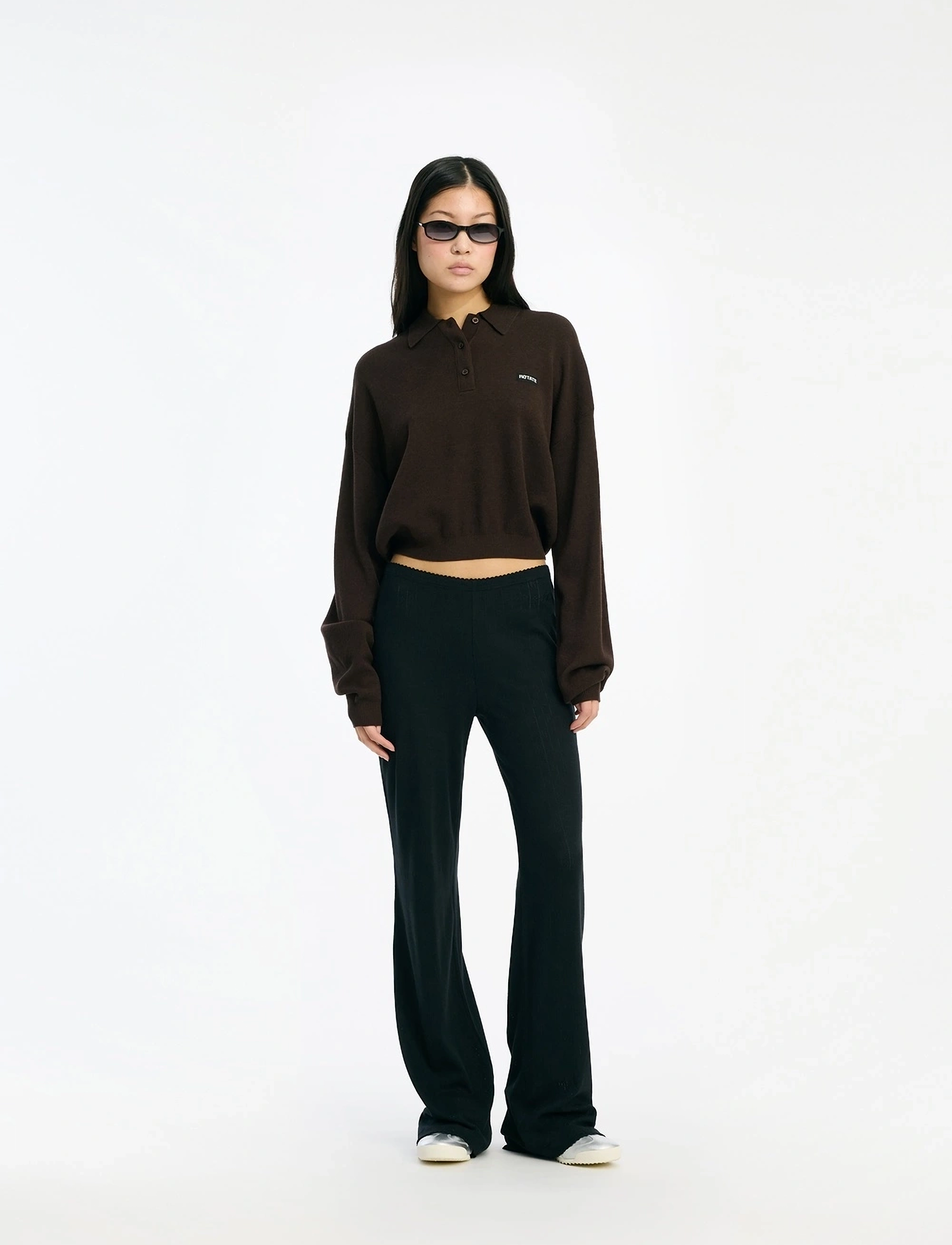 ROTATE Birger Christensen - SLINKY KNIT POLO - polo shirts - molÉ - 0