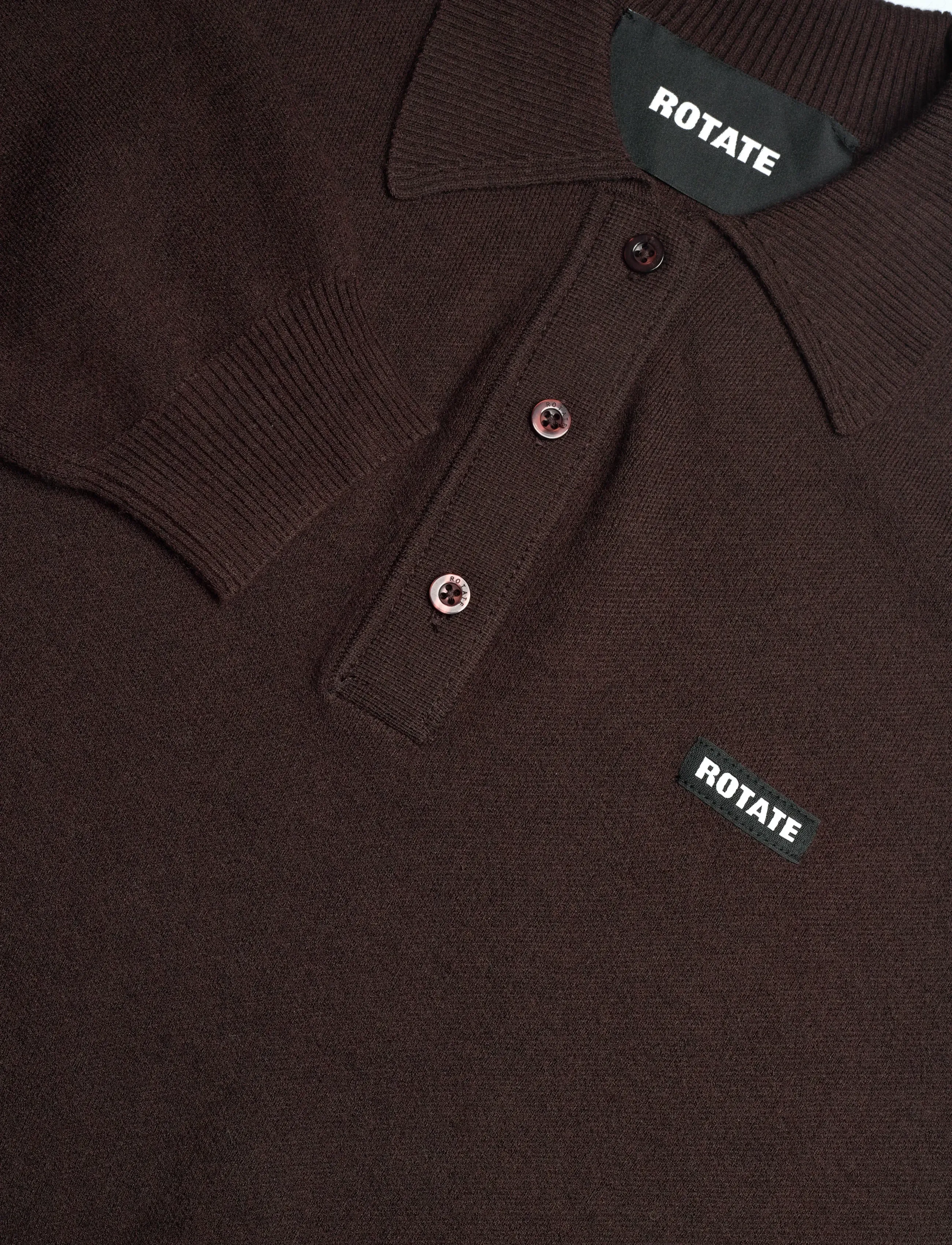 ROTATE Birger Christensen - SLINKY KNIT POLO - polo shirts - molÉ - 5