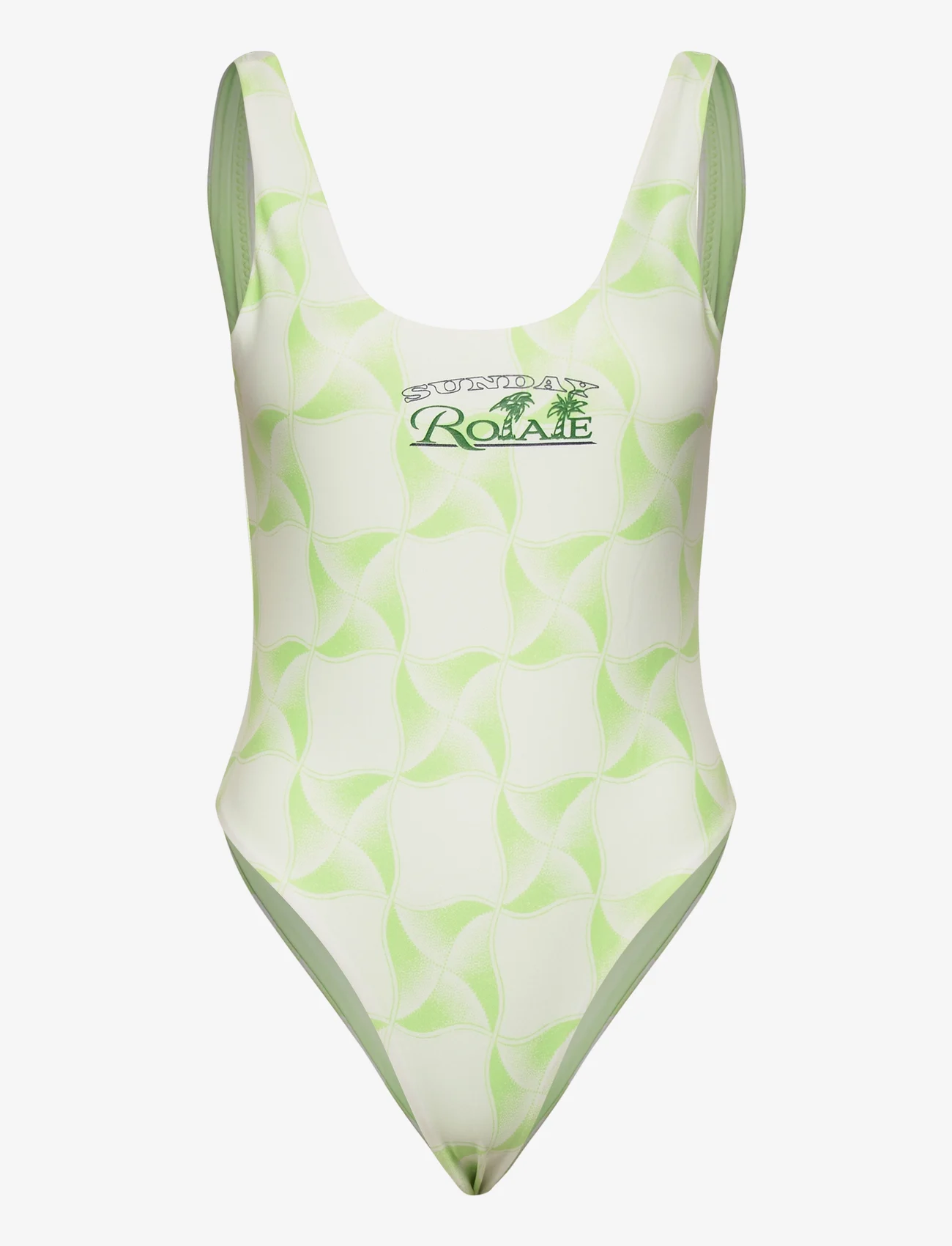 ROTATE Birger Christensen - Cismione Bathing Suit - badedragter - paradise green comb. - 0