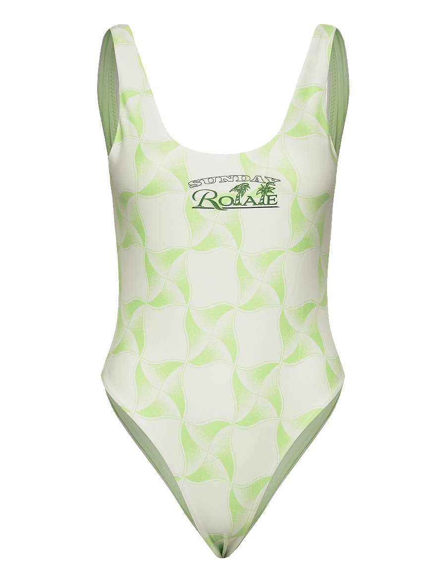 ROTATE Birger Christensen - Cismione Bathing Suit - baddräkter - paradise green comb. - 0