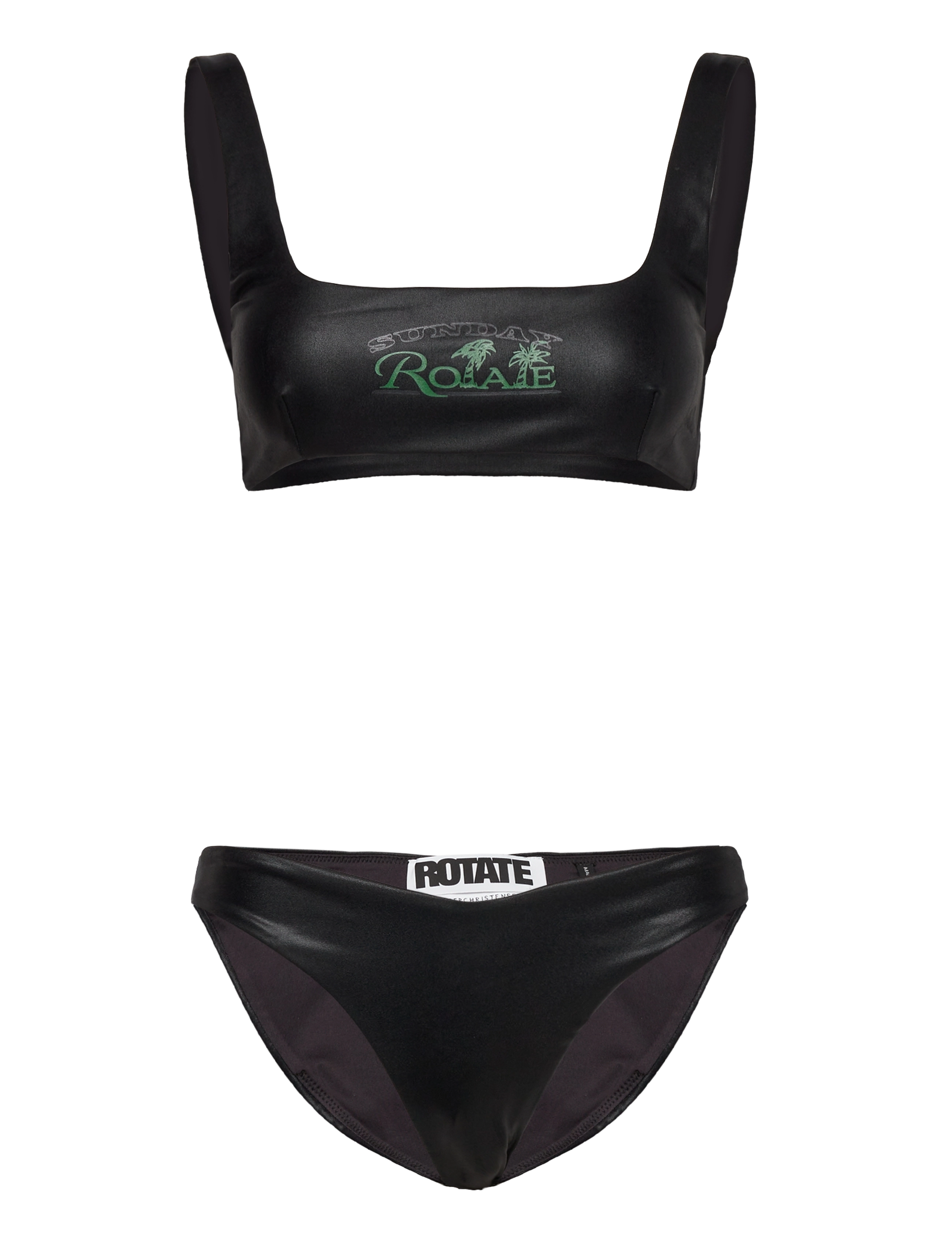 ROTATE Birger Christensen Pearla Bikini - Bikinisets - BLACK / black
