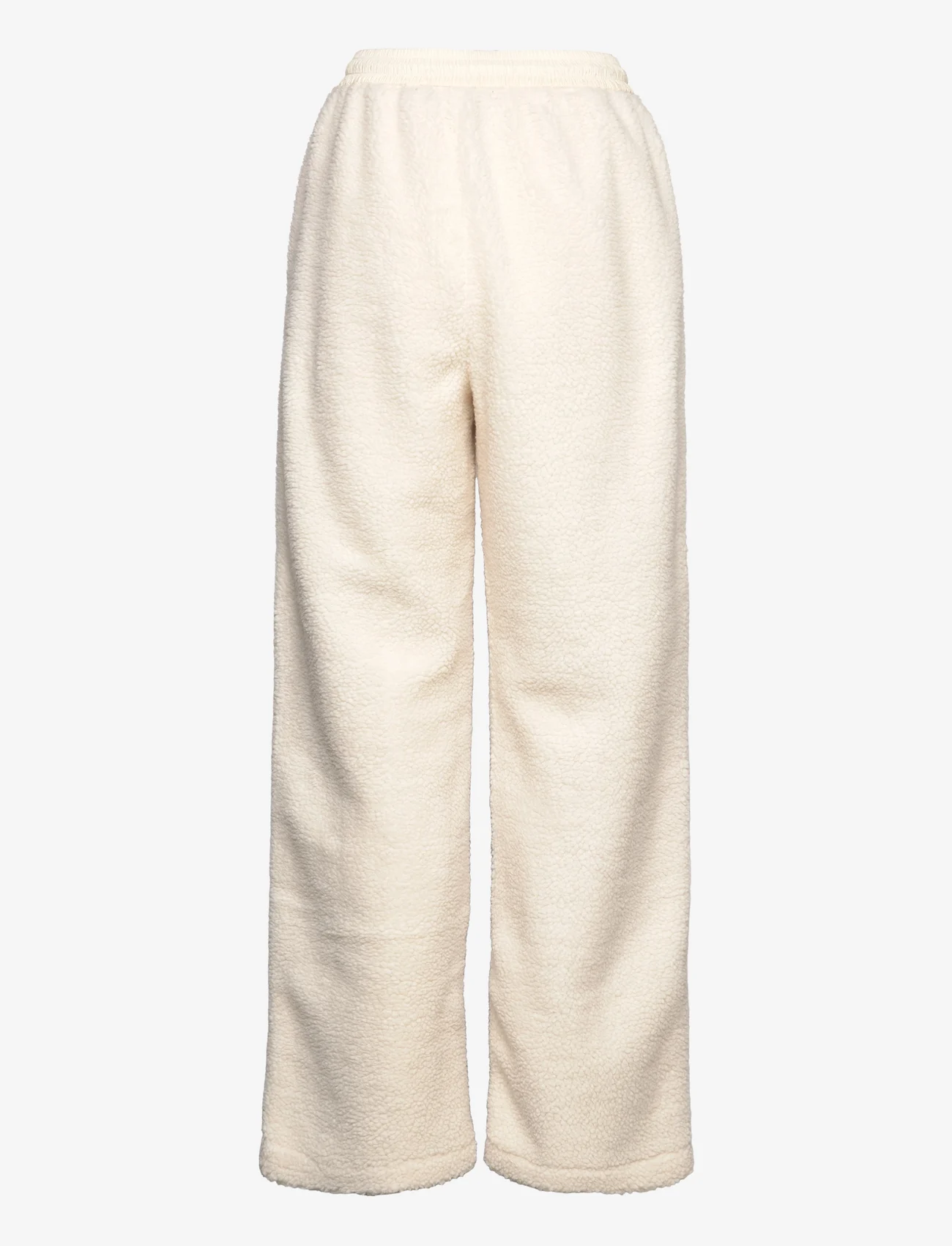 ROTATE Birger Christensen - Dolooores Teddy Pants - straight leg trousers - turtledove beige - 1