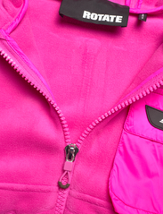 ROTATE Birger Christensen - Dracyyy Teddy Jacket - sporta džemperi un džemperi ar kapuci - pink glow - 2