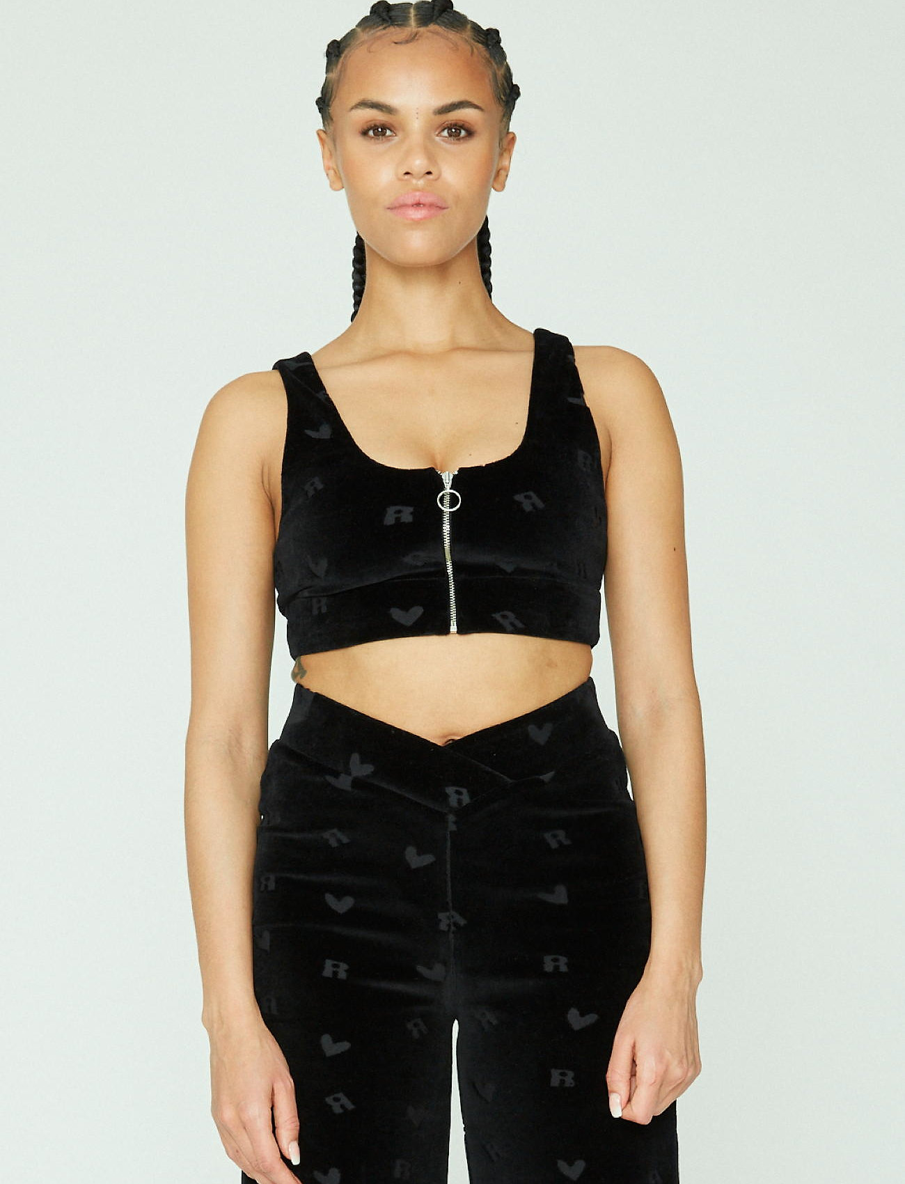 ROTATE Birger Christensen - Kelly Top - crop tops - black - 3
