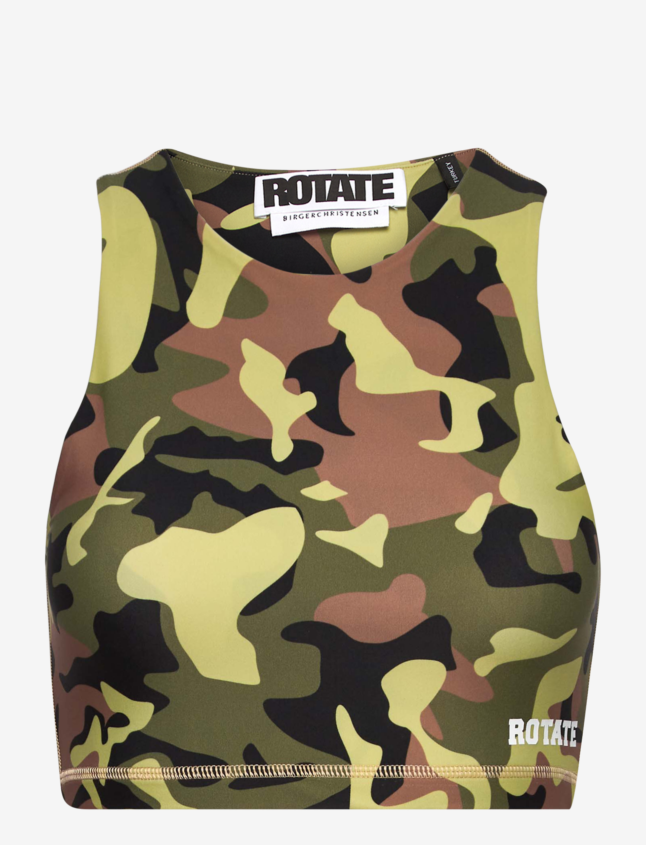 ROTATE Birger Christensen Missy Top - Tøj - OLIVINE COMBINATION / multi