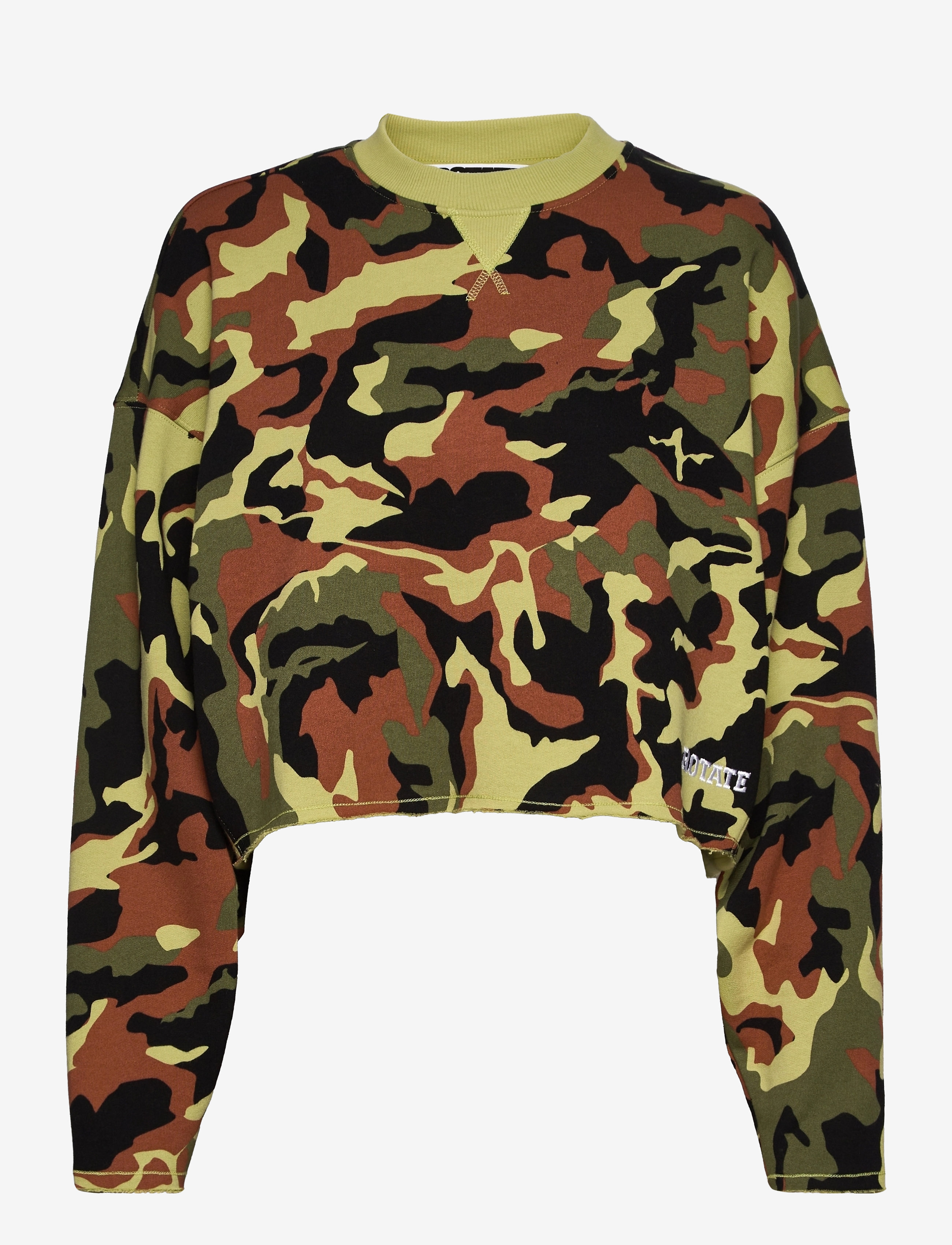 ROTATE Birger Christensen - Valerie Sweatshirt - moetrendid - olivine combination - 1