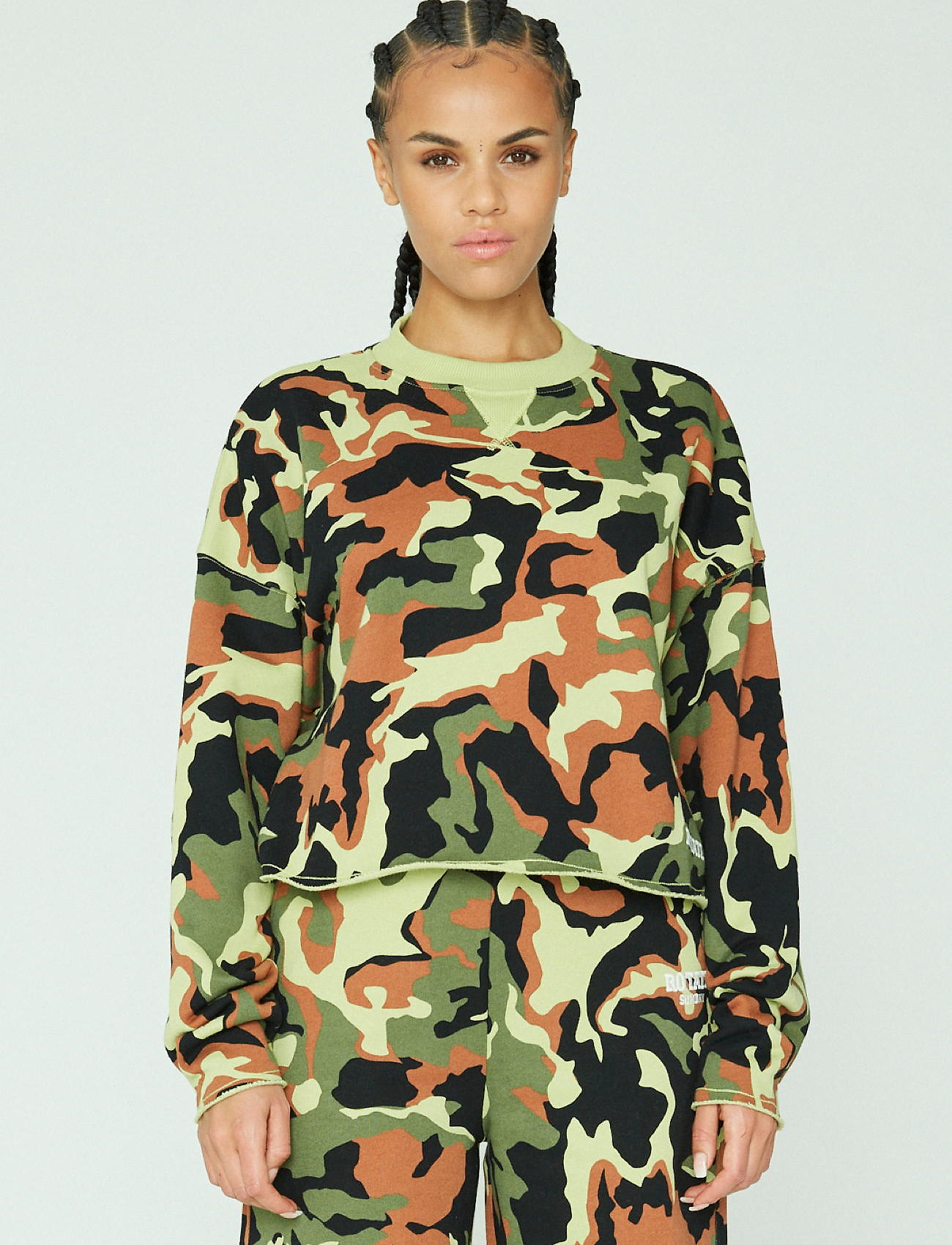 ROTATE Birger Christensen - Valerie Sweatshirt - moetrendid - olivine combination - 0