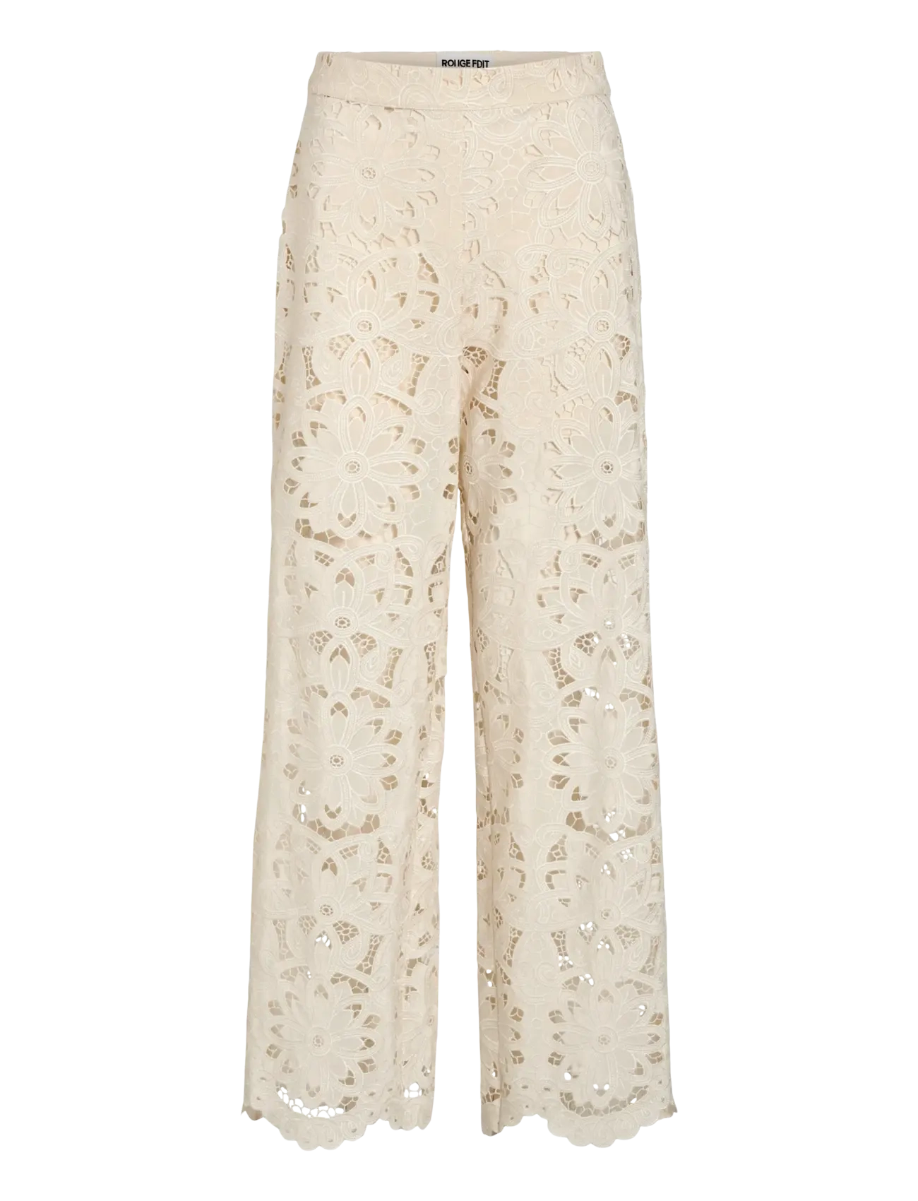 ROUGE EDIT Rouemory Hw F/L W/F Hosen/1 Cream - 38 - Damen