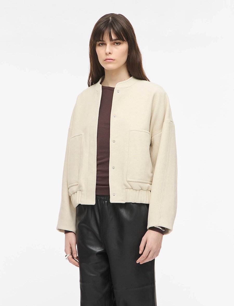 ROUGE EDIT - ROUNELLIE L/S BOMBER JACKET/1 - bomberjakid - birch - 0