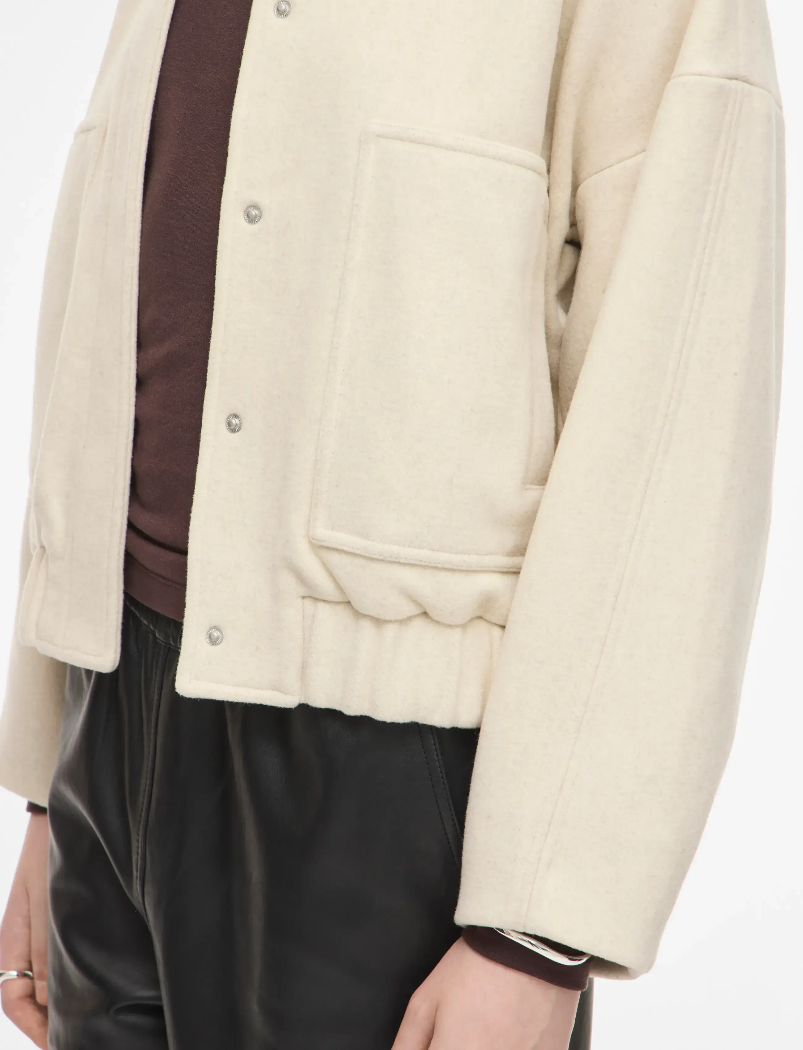ROUGE EDIT - ROUNELLIE L/S BOMBER JACKET/1 - bomberjakid - birch - 5