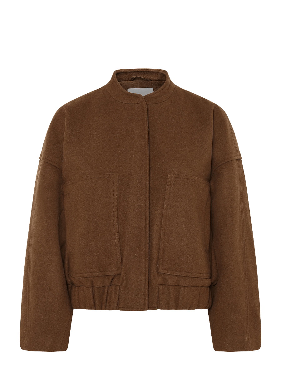 ROUGE EDIT - ROUNELLIE L/S BOMBER JACKET/1 - bomberjacken - coffee liqueÚr - 0
