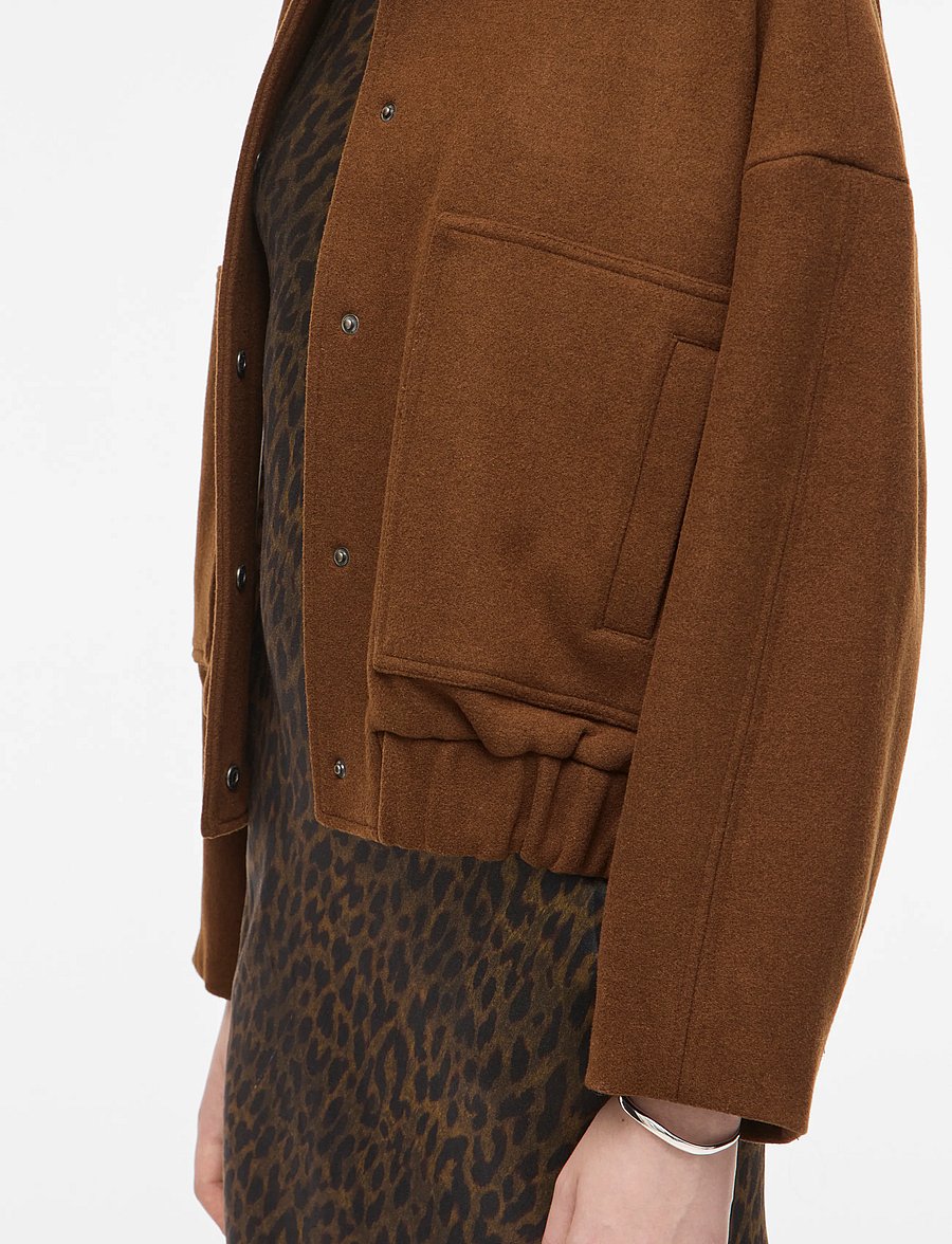 ROUGE EDIT - ROUNELLIE L/S BOMBER JACKET/1 - bomberjakker - coffee liqueÚr - 3