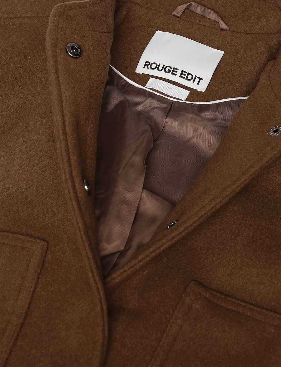 ROUGE EDIT - ROUNELLIE L/S BOMBER JACKET/1 - bomberjacken - coffee liqueÚr - 2