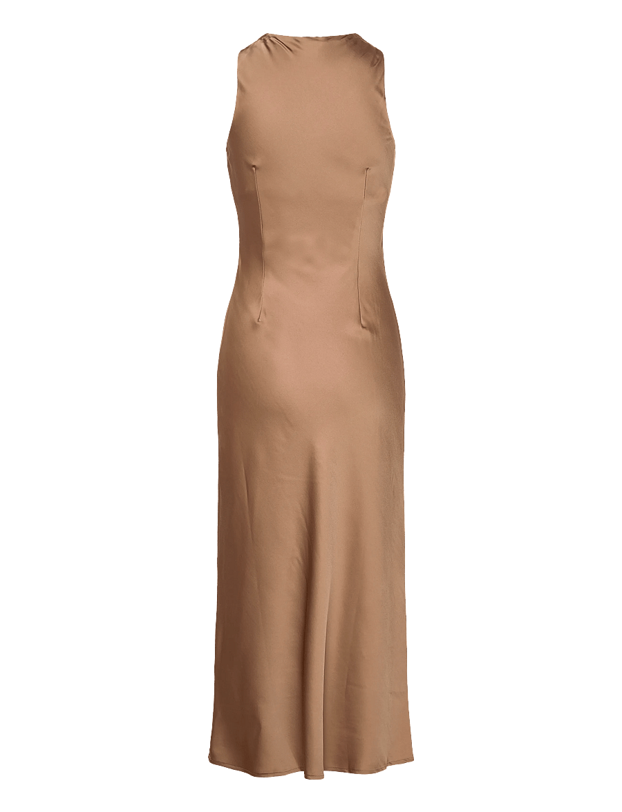 ROUGE EDIT - ROUSHYRAS S/L MIDI DRESS/2 - midi kjoler - petrified oak - 2