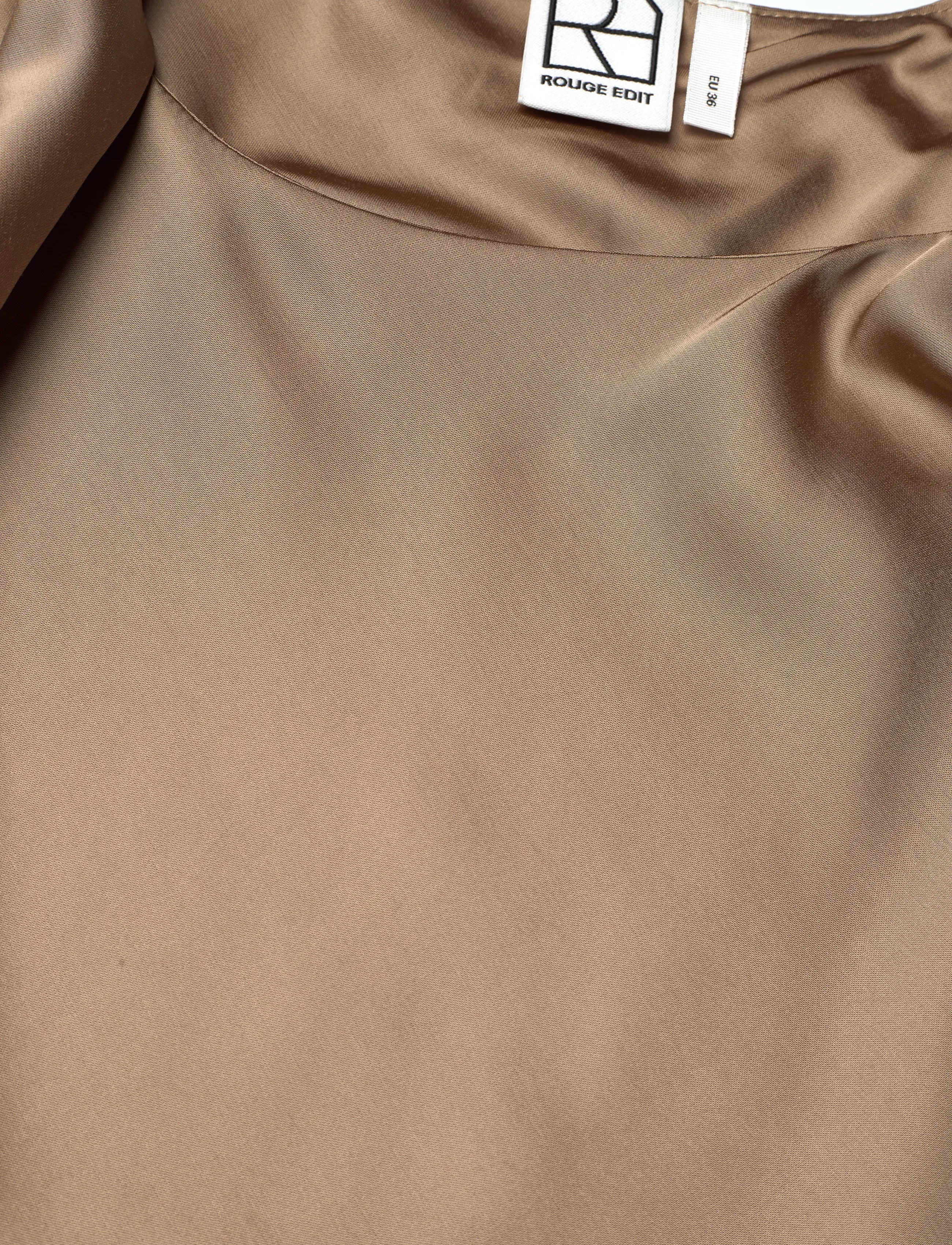 ROUGE EDIT - ROUSHYRAS S/L MIDI DRESS/2 - midi kjoler - petrified oak - 4