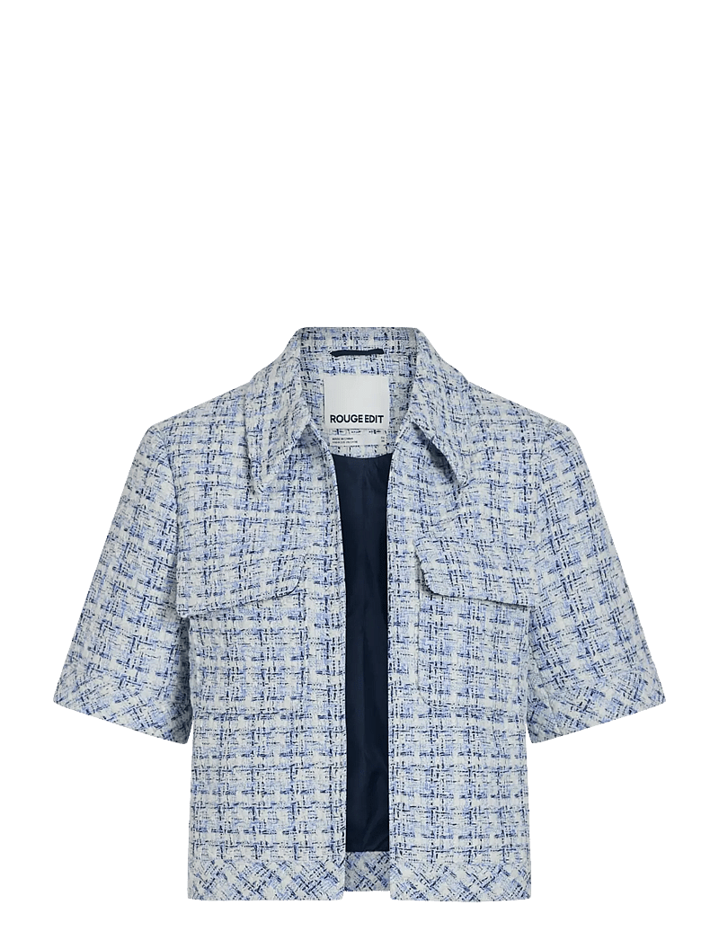 ROUGE EDIT - ROUNANTES 2/4 SHORT BLAZER - blazers courts - little boy blue - 1