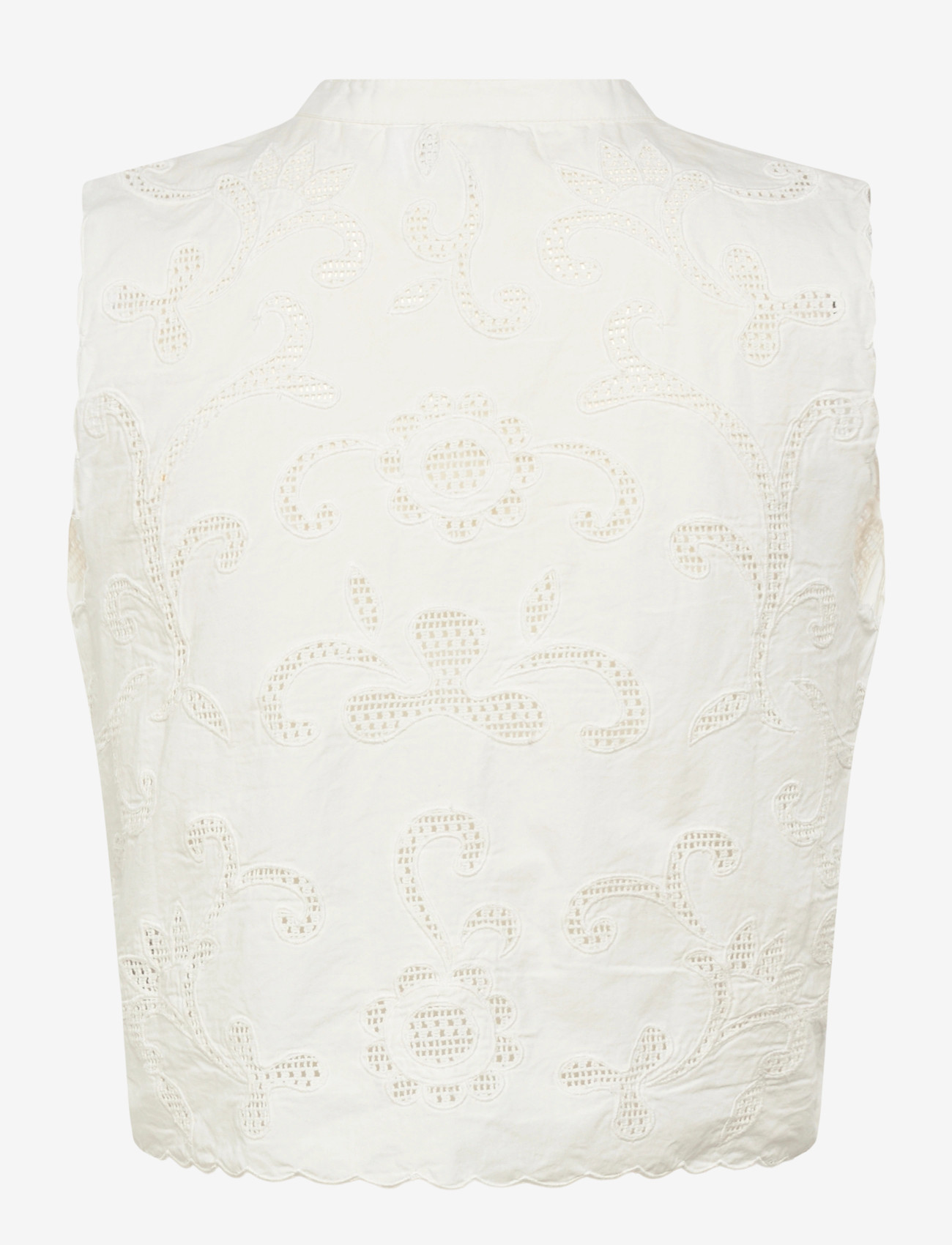 ROUGE EDIT - ROUAMELINE S/L CHINA COLLAR TOP/1 - Ärmellose blusen - cloud dancer - 2