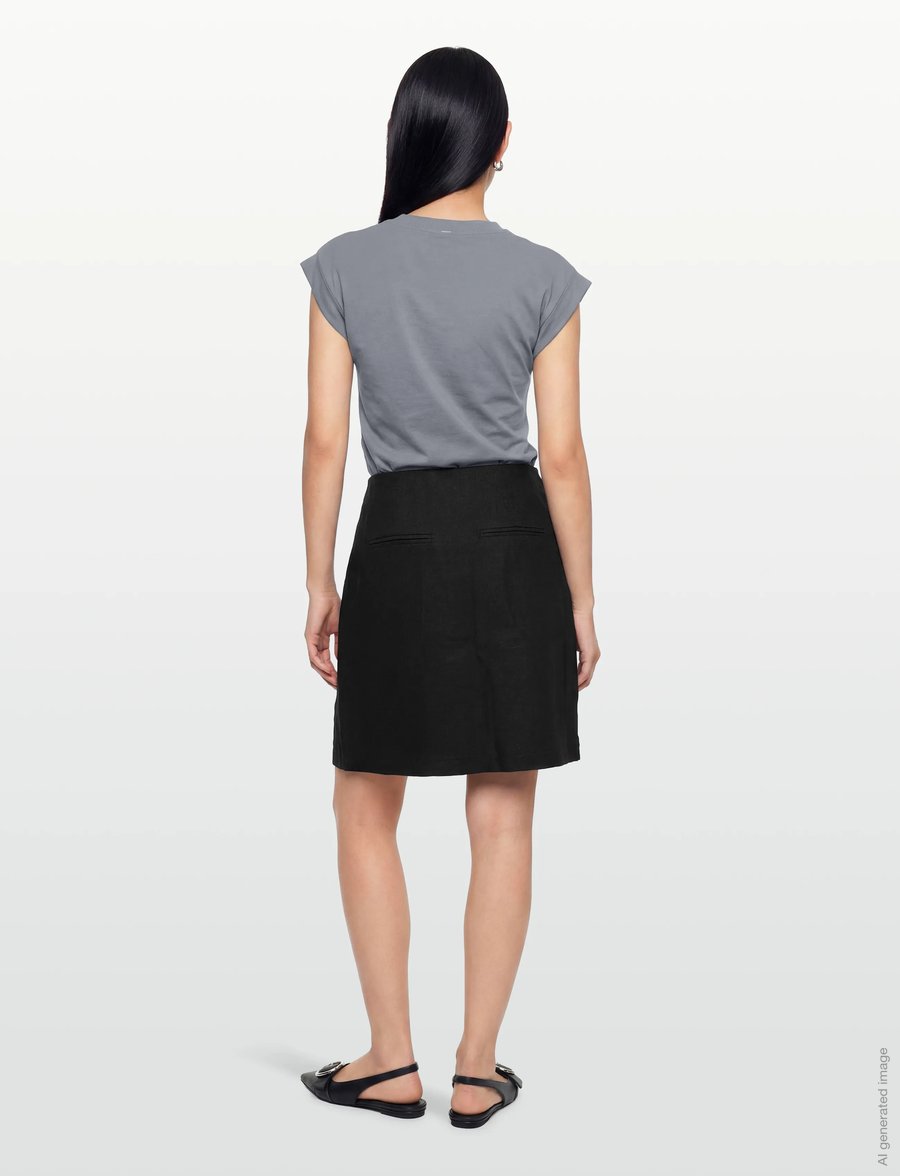 ROUGE EDIT - ROUSUMMER HW SHORT SKIRT - wickelröcke - meteorite - 5