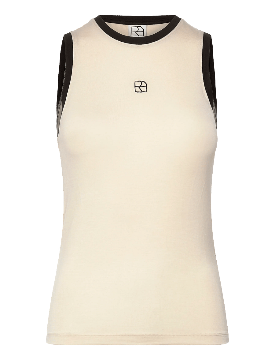 ROUGE EDIT - ROUESME S/L TANK TOP/1 - Ärmellose tops - birch - 1
