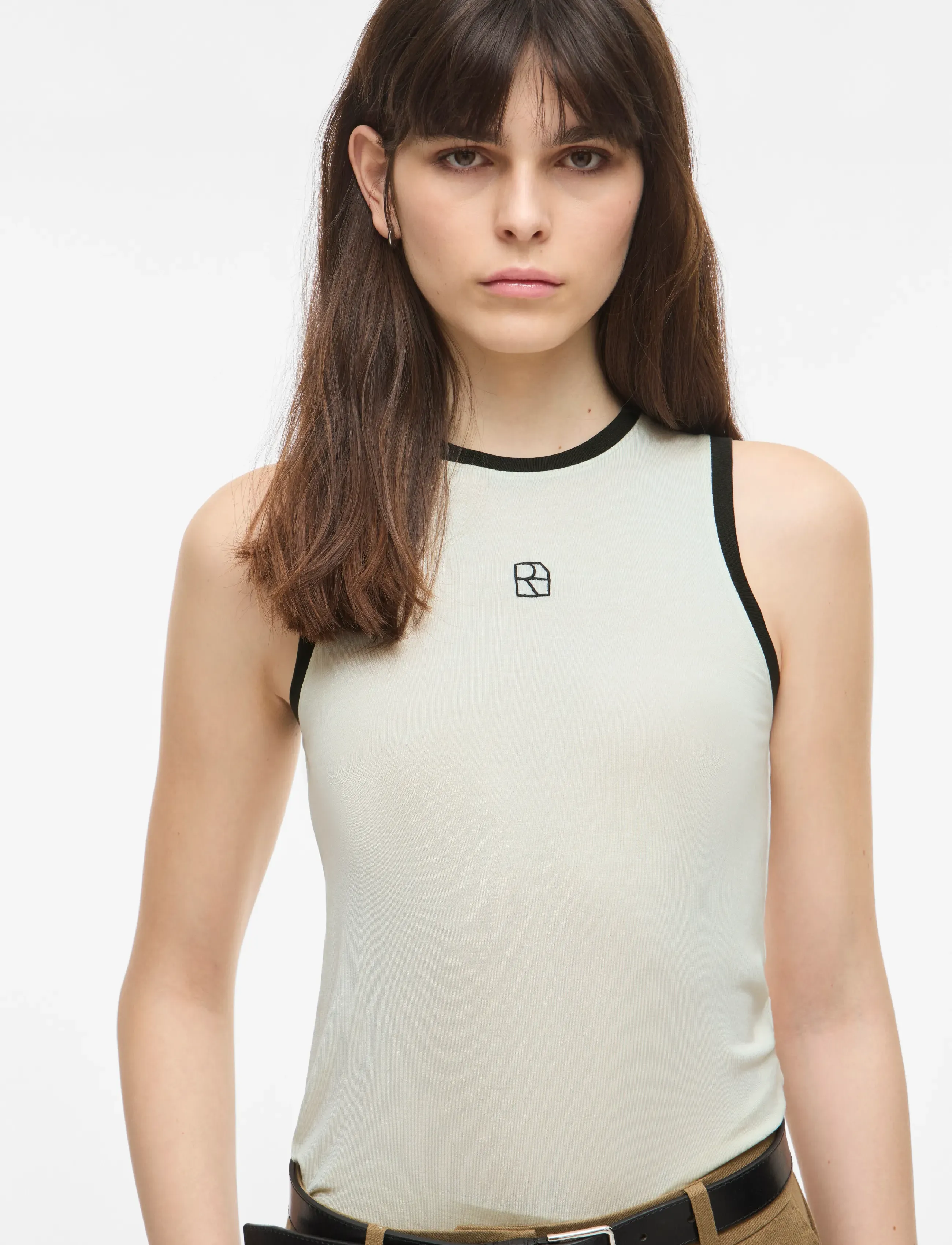 ROUGE EDIT - ROUESME S/L TANK TOP/1 - Ärmellose tops - birch - 3